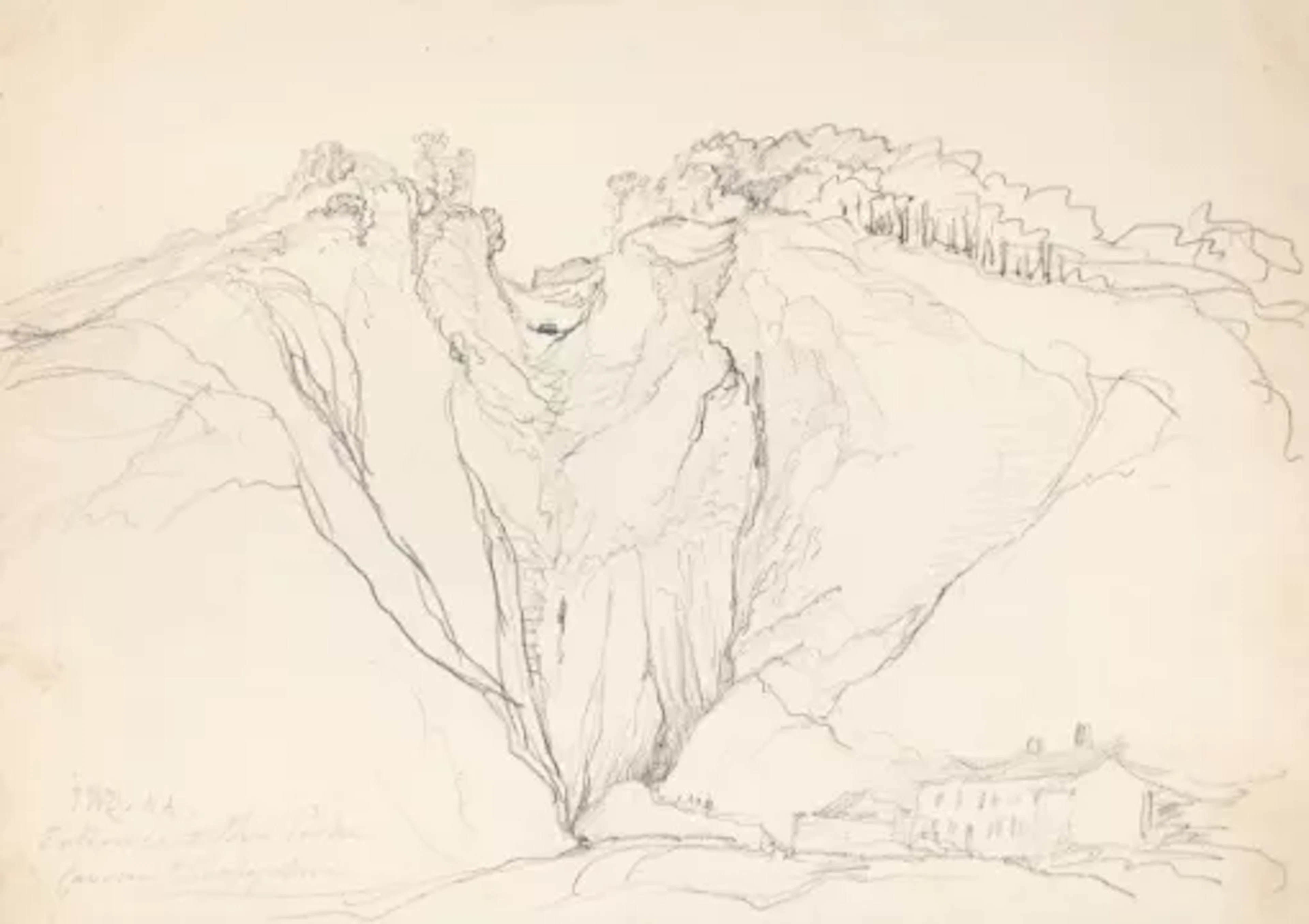 JAMES WARD, R.A. (BRITISH 1769-1859), ENTRANCE TO THE PEAK CAVERN, DERBYSHIRE