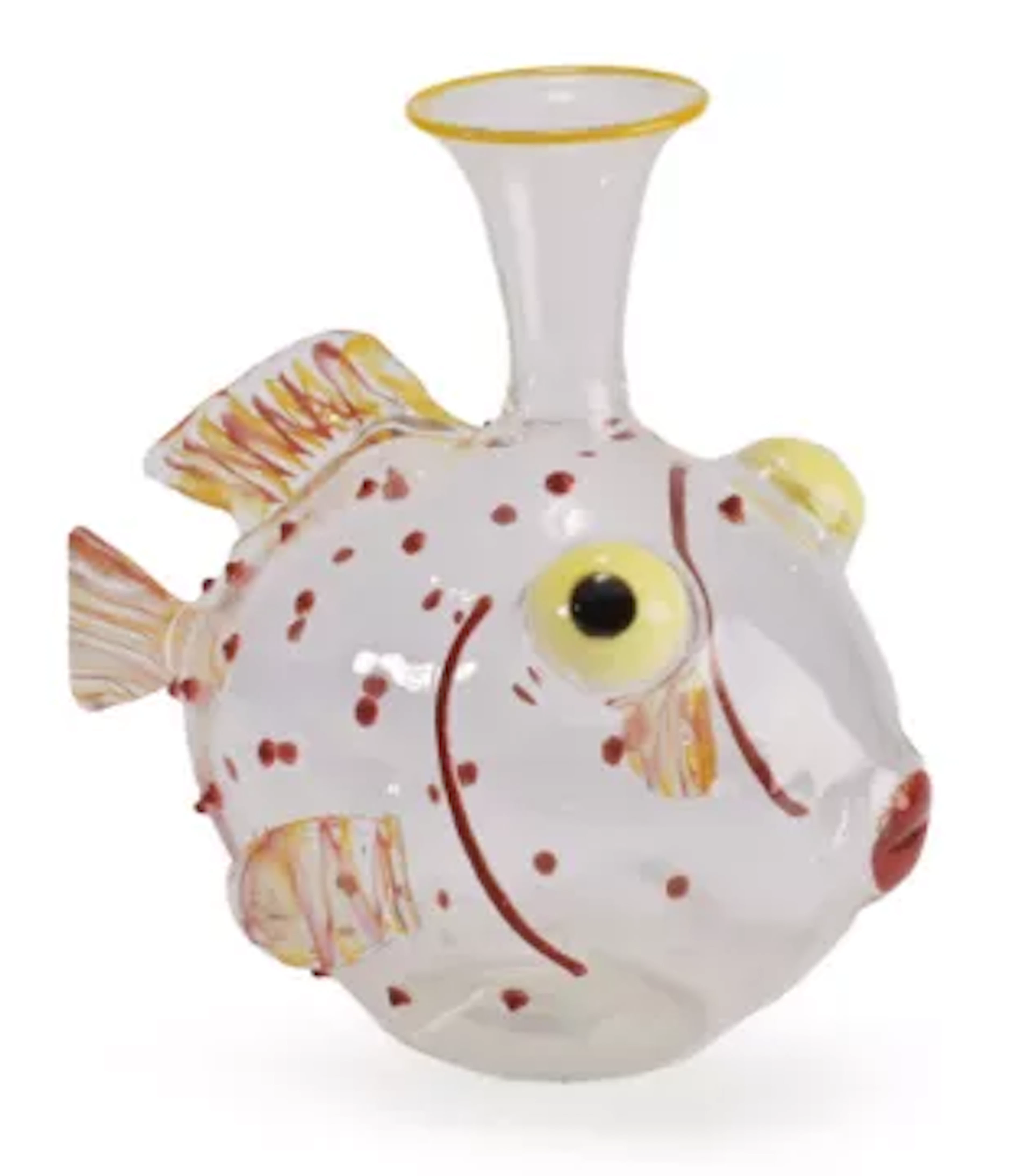 λ MASSIMO LUNARDON (ITALIAN, B.1964), PUFFERFISH DECANTER, 2017