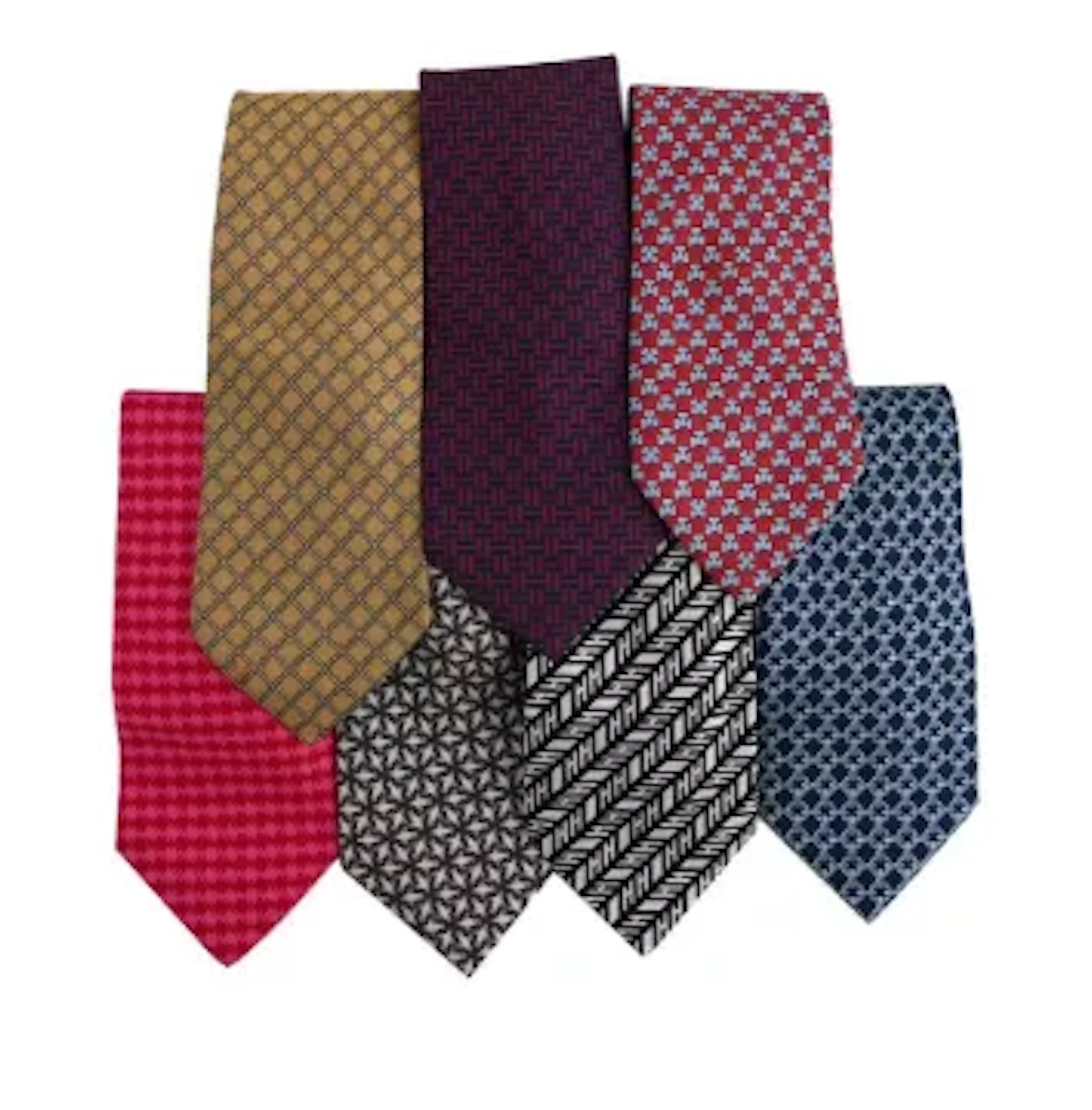HERMÈS, SEVEN SILK TIES