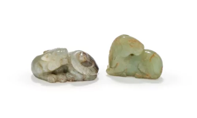 A Chinese celadon jade horse, Ming Dynasty, 17th century