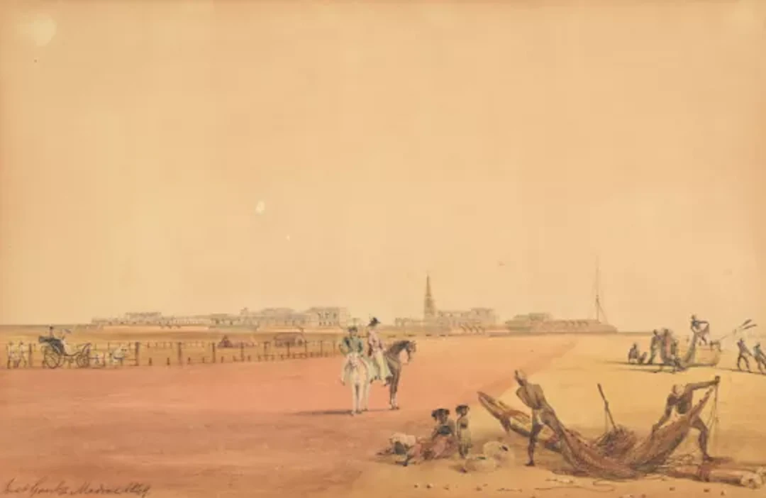 JUSTINIAN WALTER GANTZ (BRITISH 1802-1862), VIEW OF MADRAS