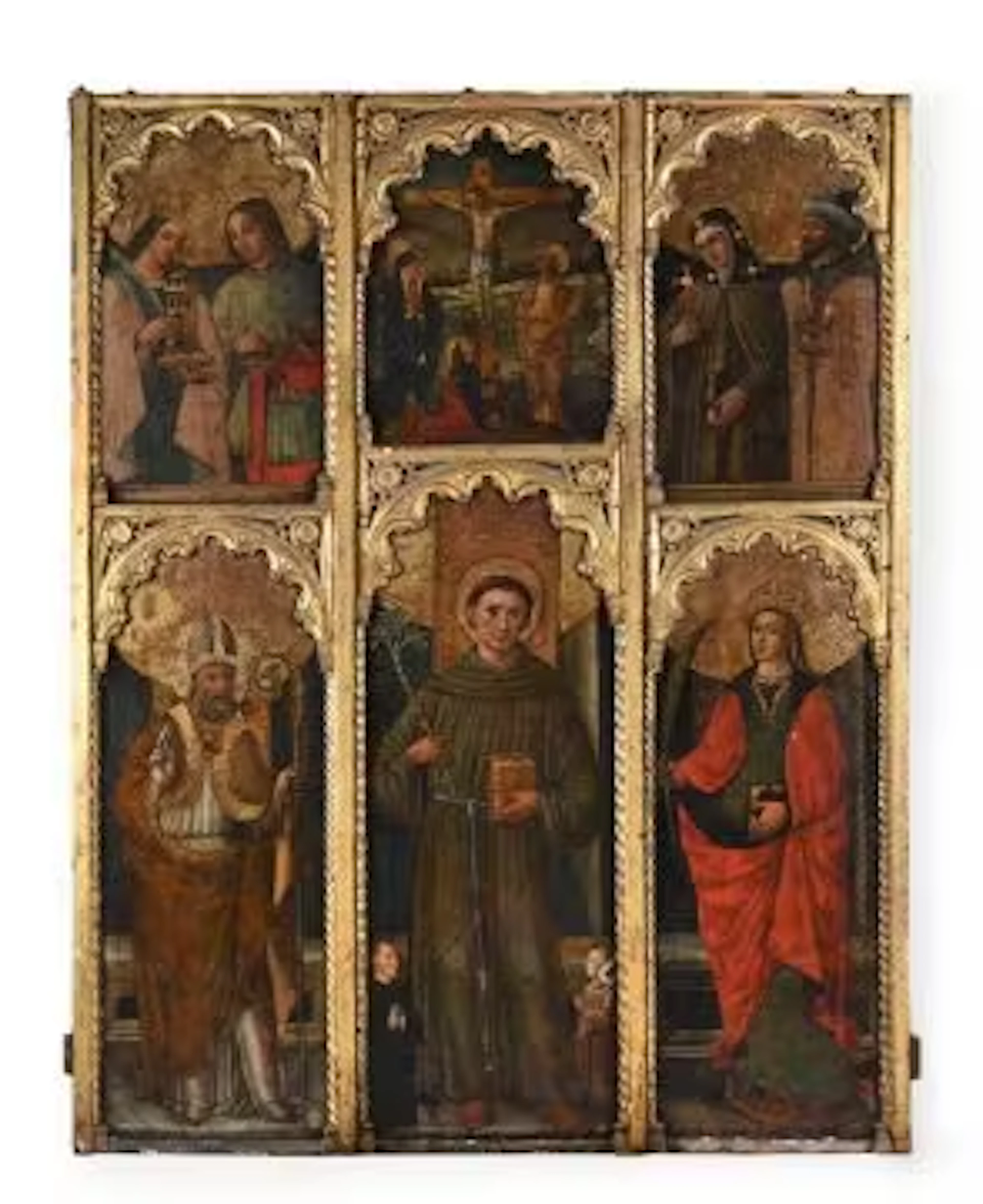 ITALIAN SCHOOL, POSSIBLY LIGURIAN (CIRCA 1500), ALTARPIECE WITH SAINT