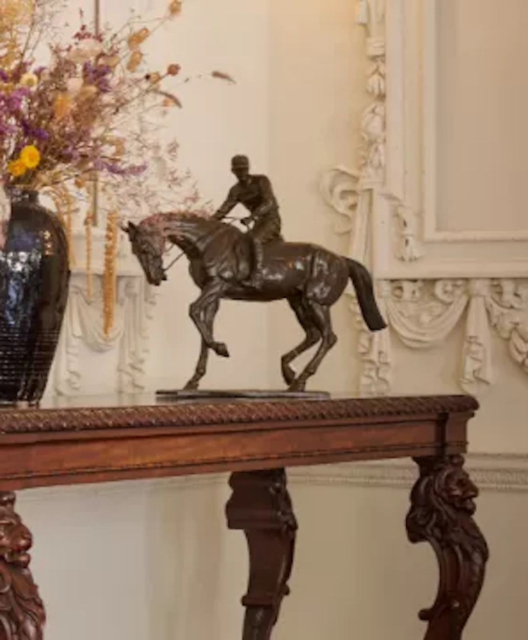 AFTER ISIDORE JULES BONHEUR, A LARGE EQUESTRIAN BRONZE 'LE GRAND JOCKEY'