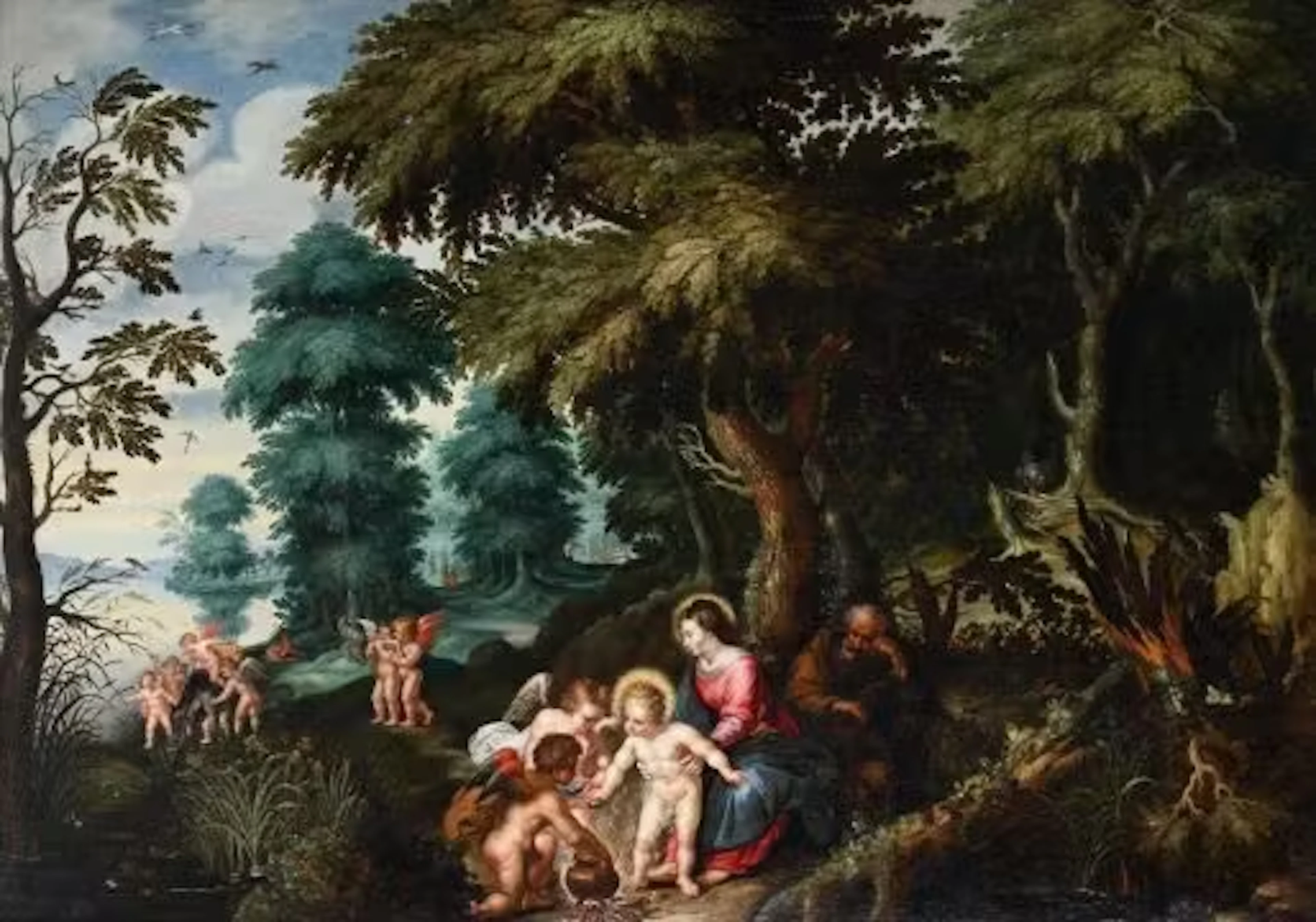 ATTRIBUTED TO PEETER VAN AVONT (FLEMISH 1600-1652), THE REST ON THE