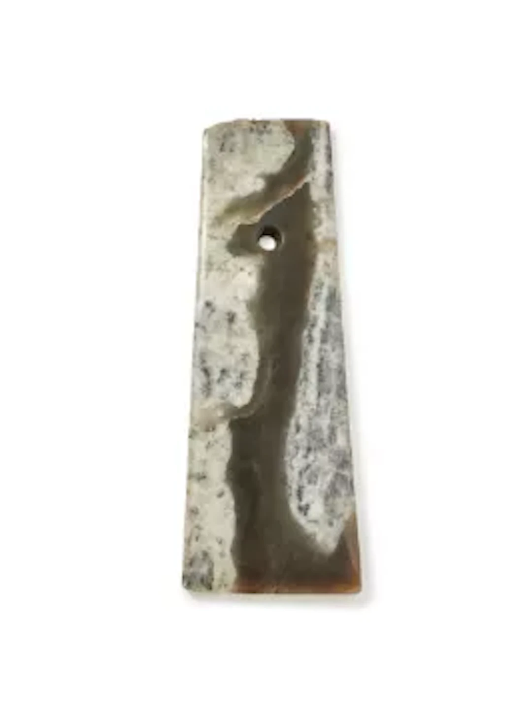A Chinese grey jade ceremonial axe, Neolithic period, circa 2000 BC