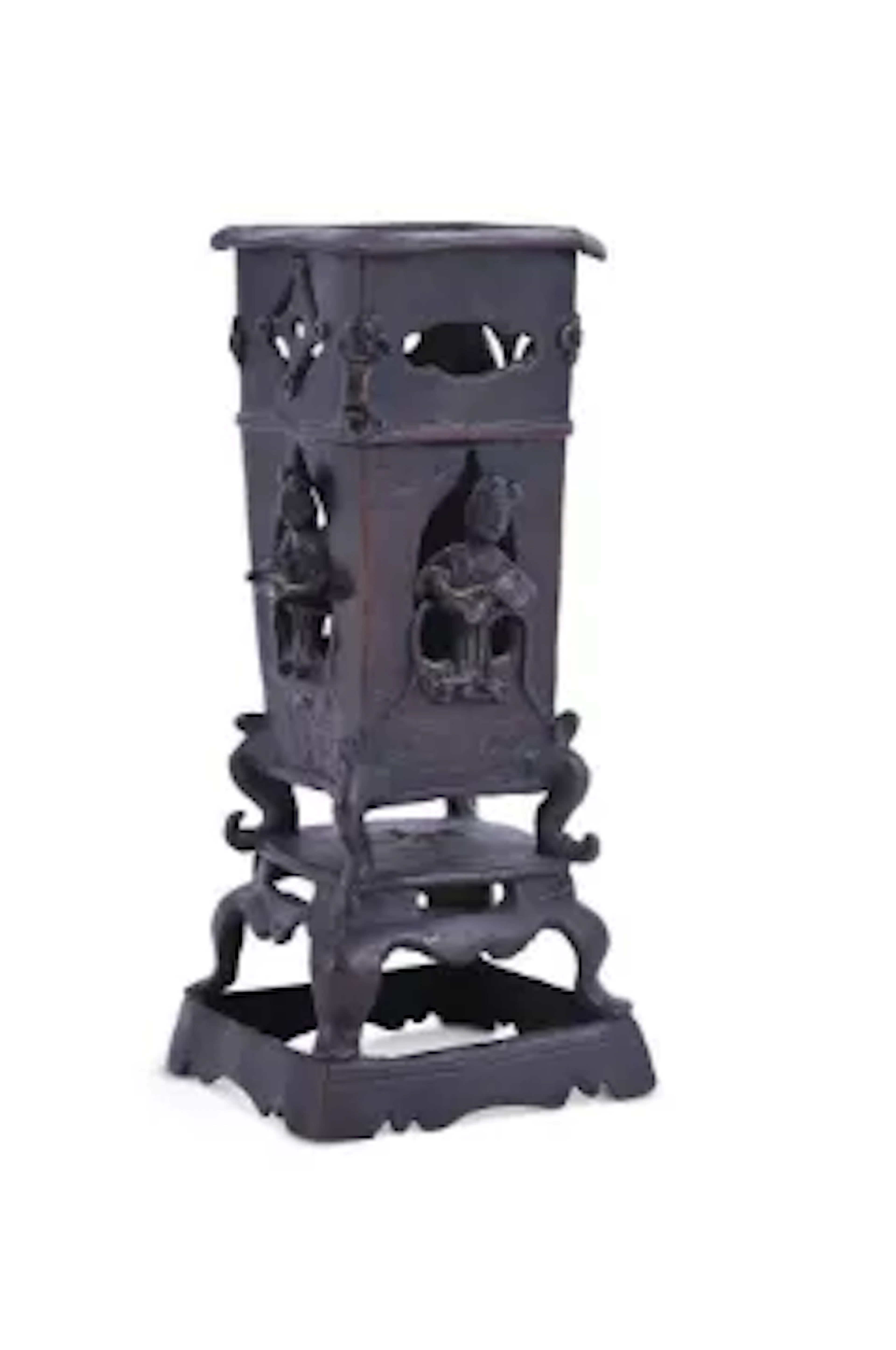 A Chinese bronze incense burner