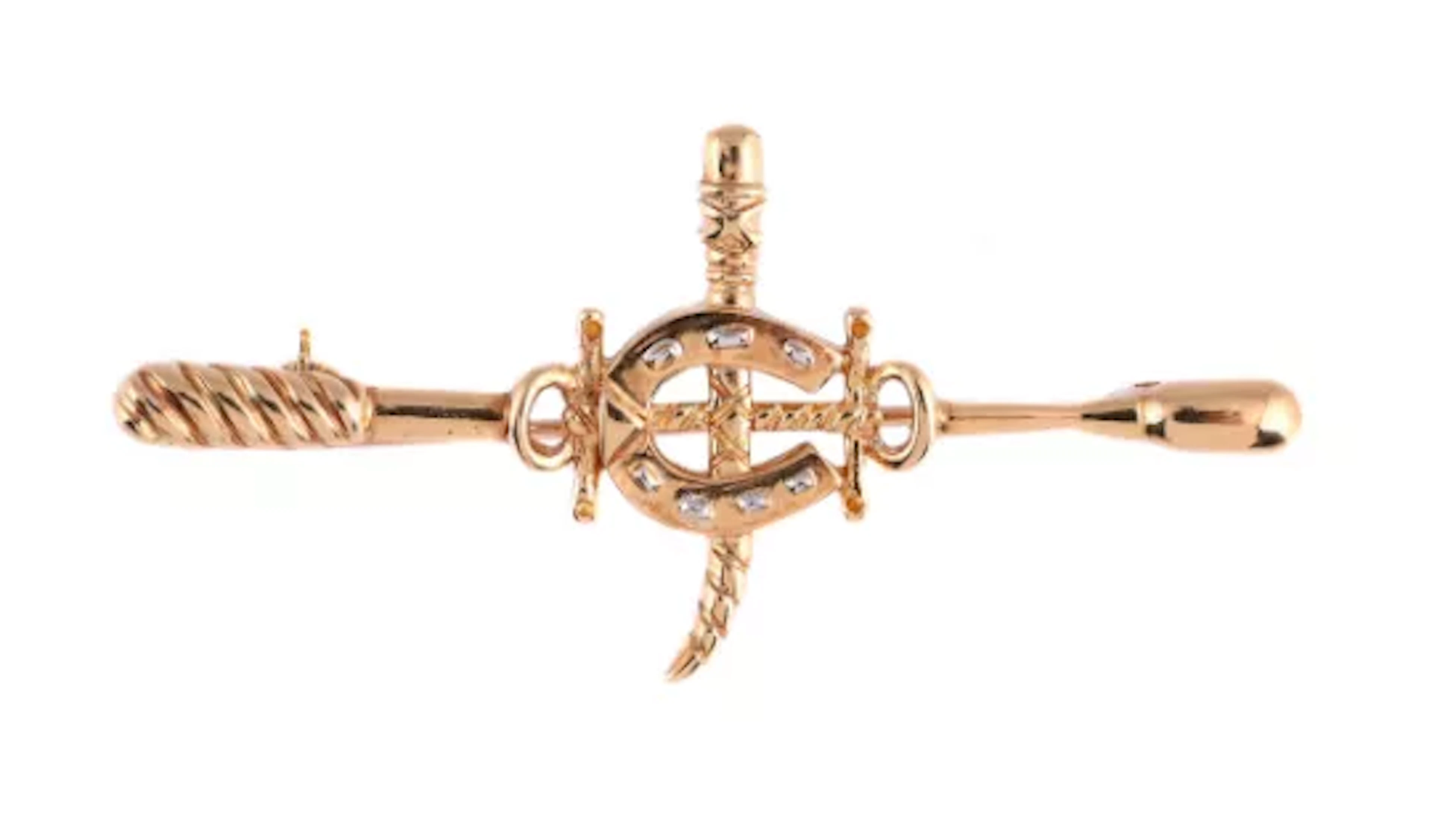 THE HONG KONG JOCKEY CLUB, A BAR BROOCH