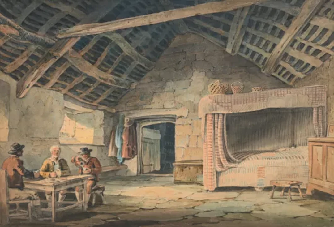 JOHN VARLEY, O.W.S. (BRITISH 1778-1842), TWO VIEW OF THE INTERIOR