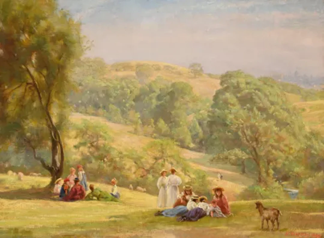 EDGAR BARCLAY (BRTISH 1842-1913), HAMPSTEAD HEATH