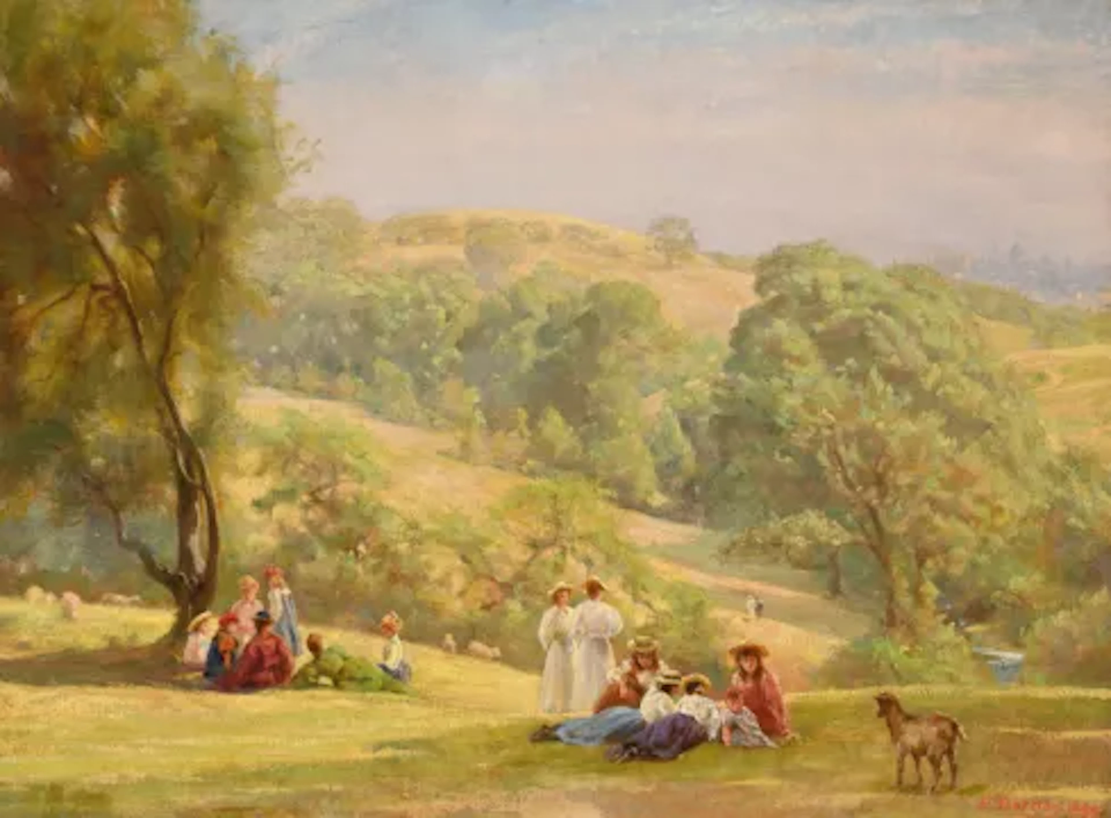 EDGAR BARCLAY (BRTISH 1842-1913), HAMPSTEAD HEATH