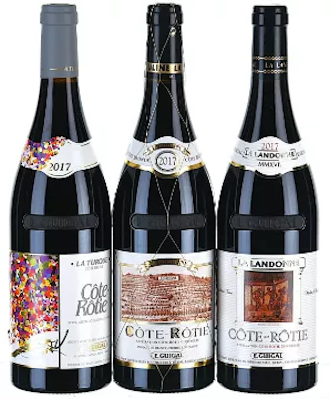 2017 Guigal Assortment, Cote Rotie Landonne, Turque and Mouline