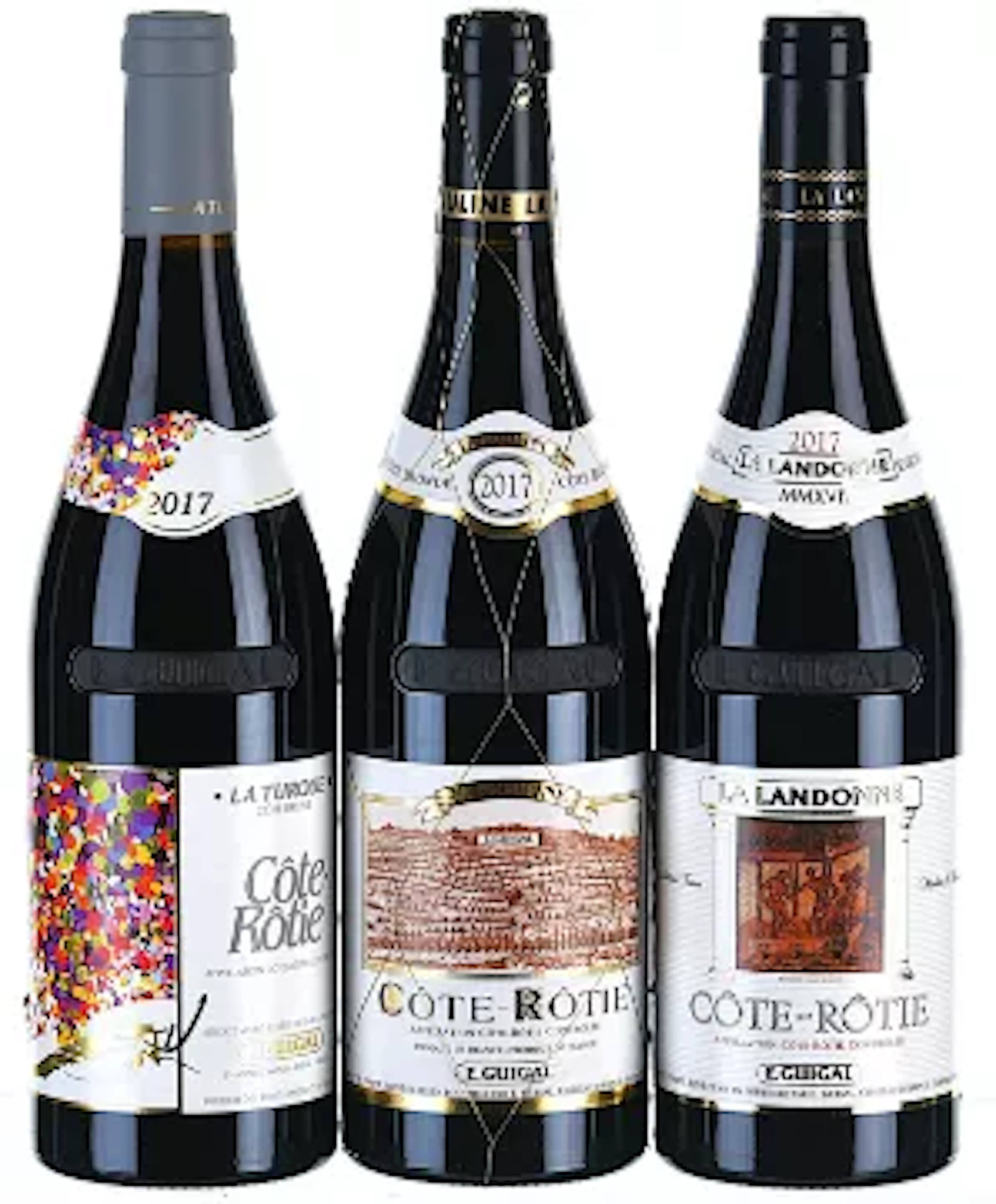 2017 Guigal Assortment, Cote Rotie Landonne, Turque and Mouline