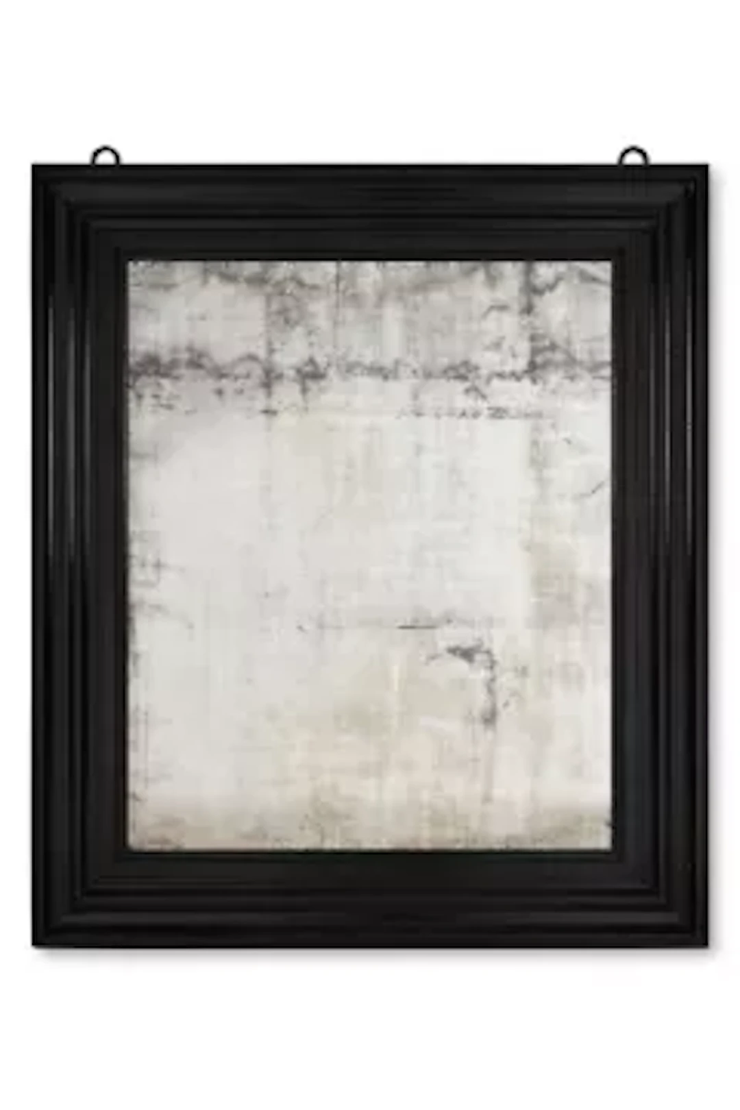 AN EBONISED MIRROR, PROBABLY FRENCH, LATE 19TH/EARLY 20TH CENTURY