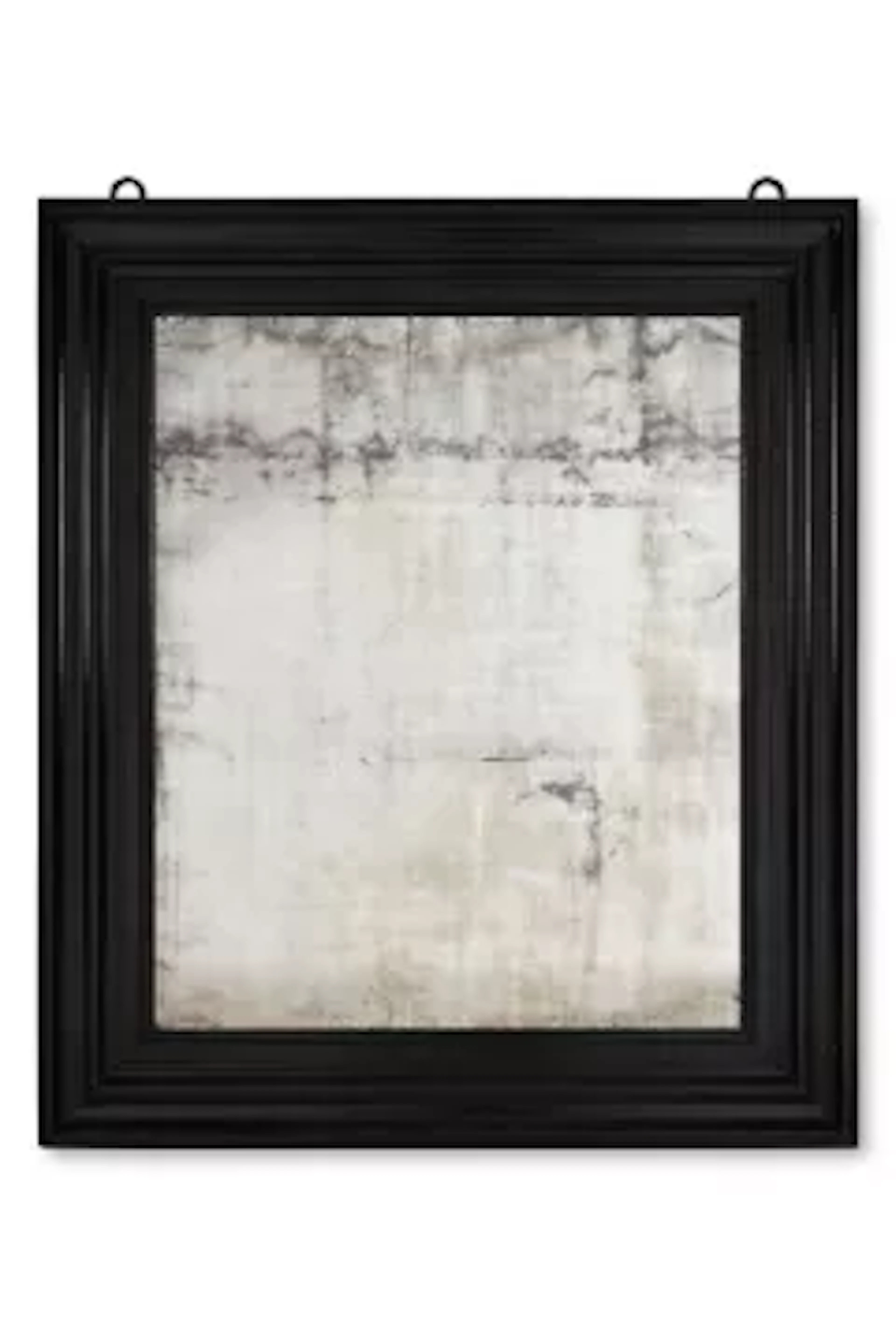 AN EBONISED MIRROR, PROBABLY FRENCH, LATE 19TH/EARLY 20TH CENTURY