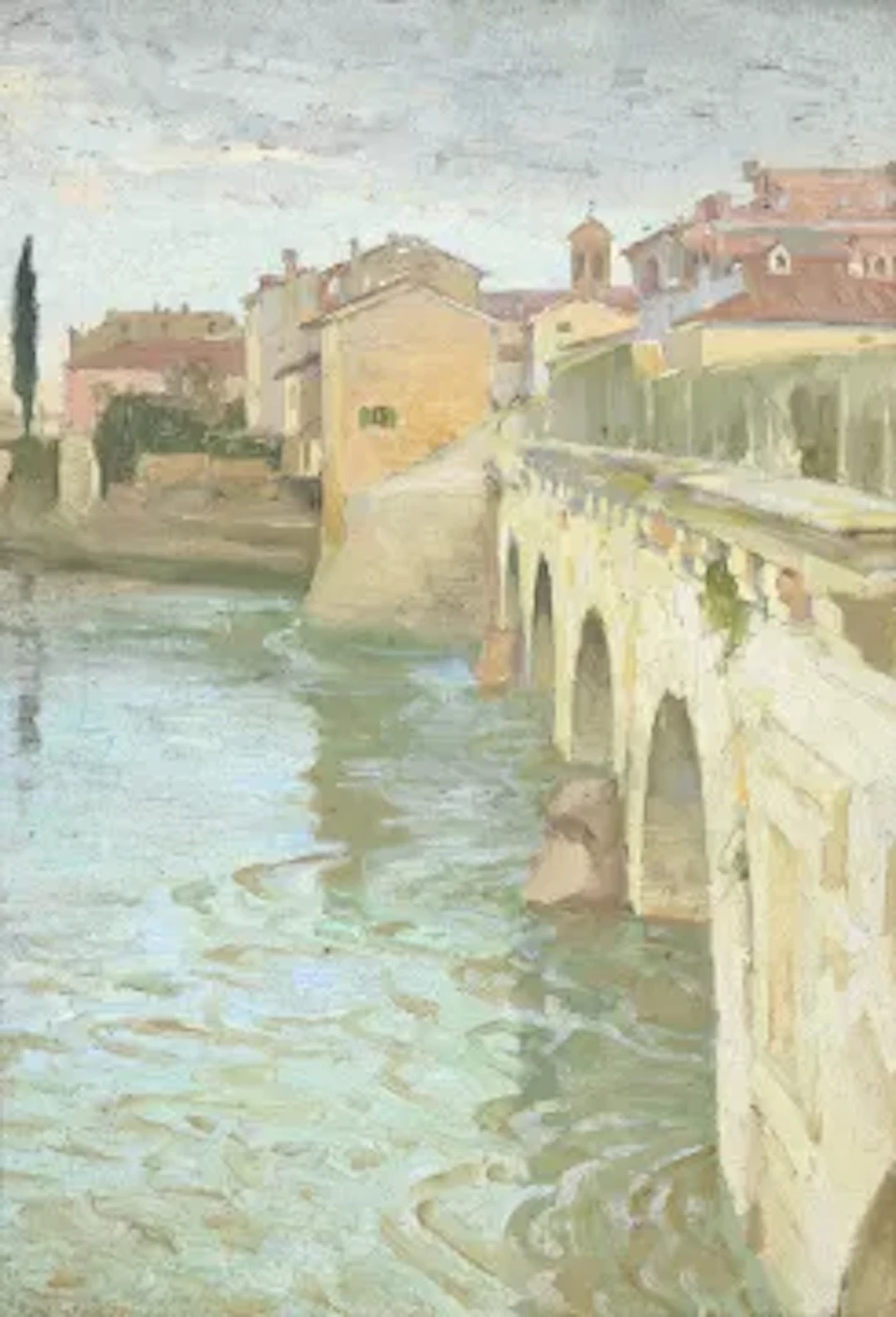 ALEXANDER MANN (SCOTTISH 1853-1908), THE TIBERIUS BRIDGE, RIMINI