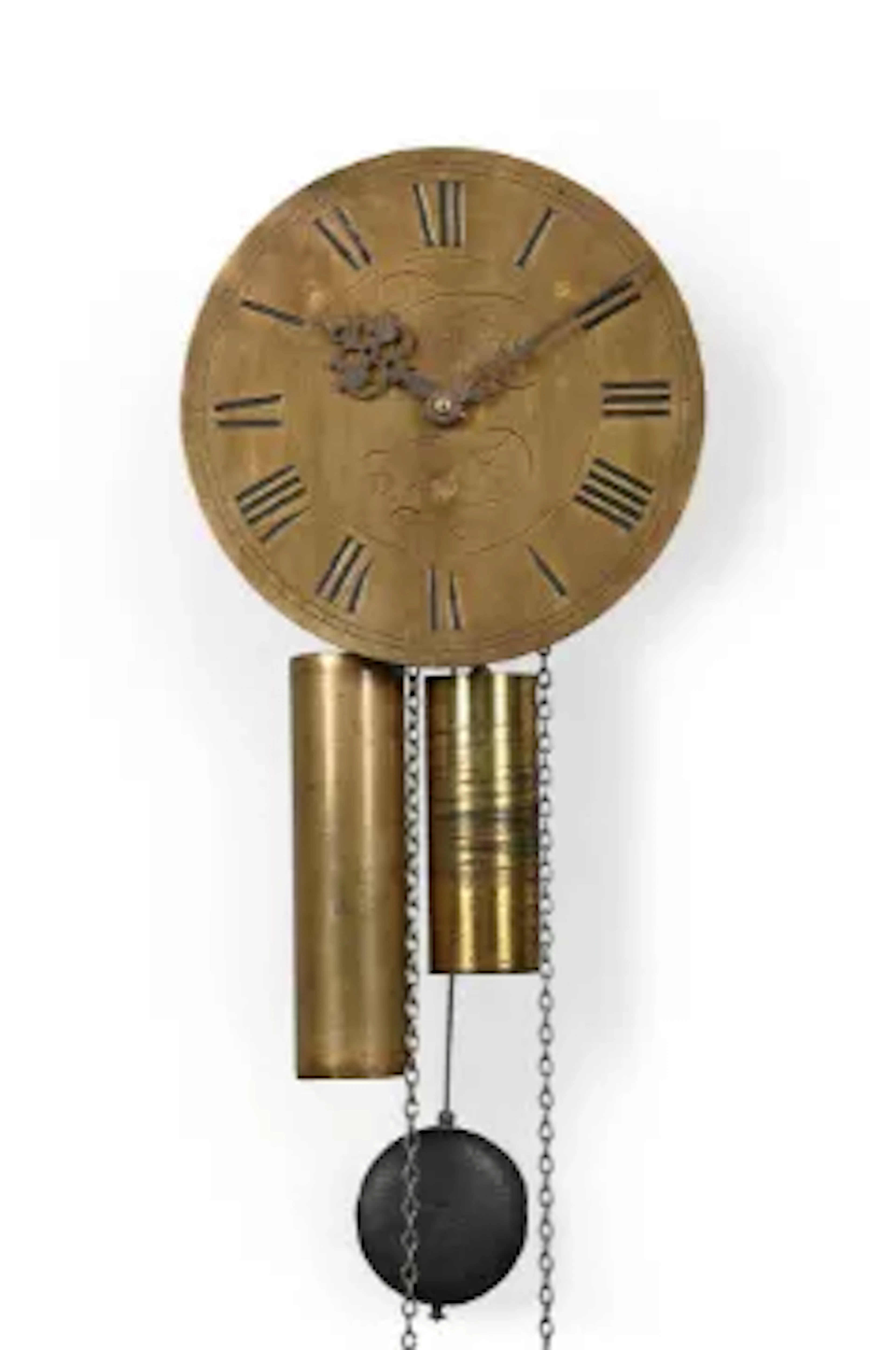 A WILLIAM IV EIGHT-DAY 'HOOK AND SPIKE' WALL CLOCK