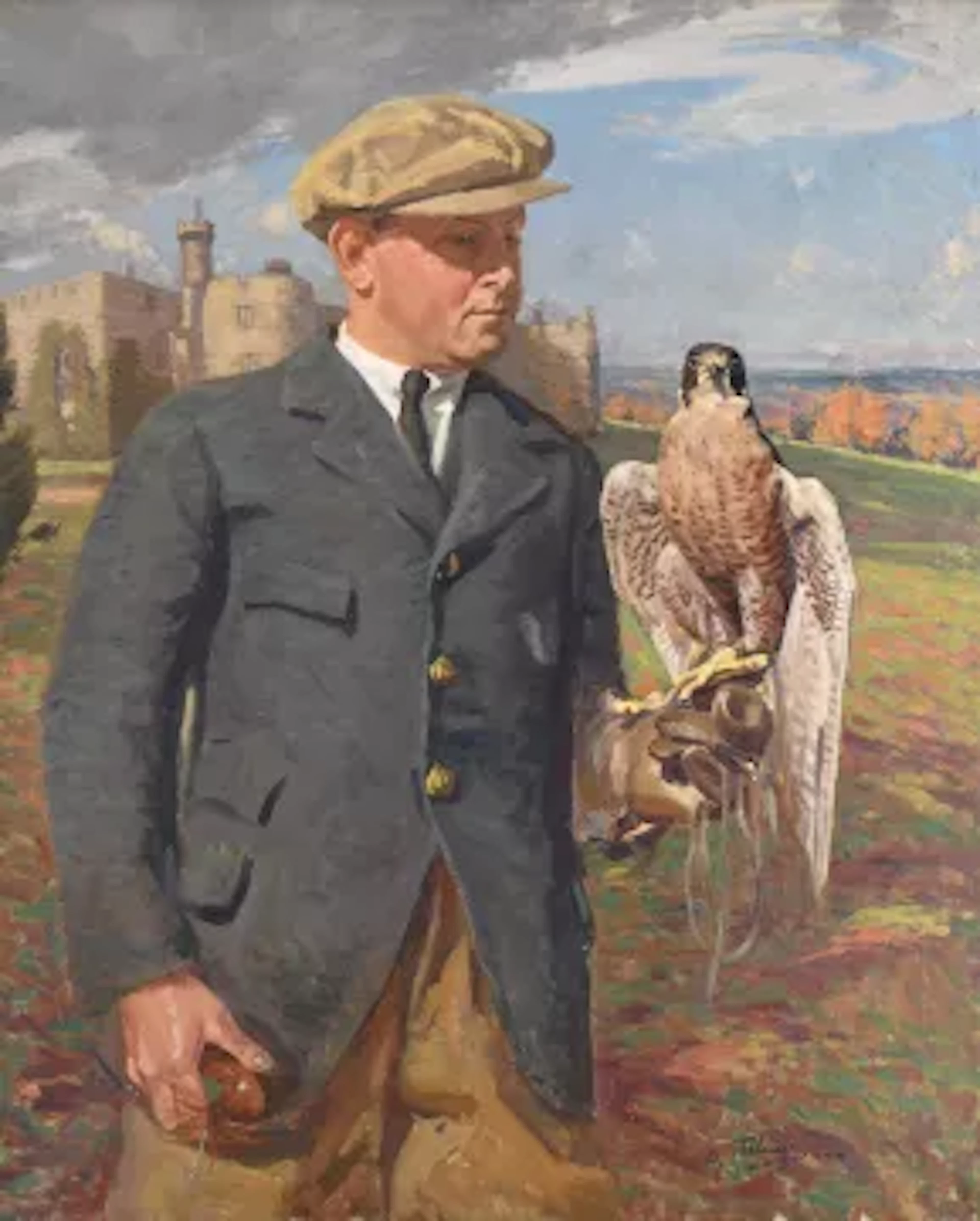 ALGERNON TALMAGE (BRITISH 1871-1939), ERNEST BRADD, FALCONER TO THE