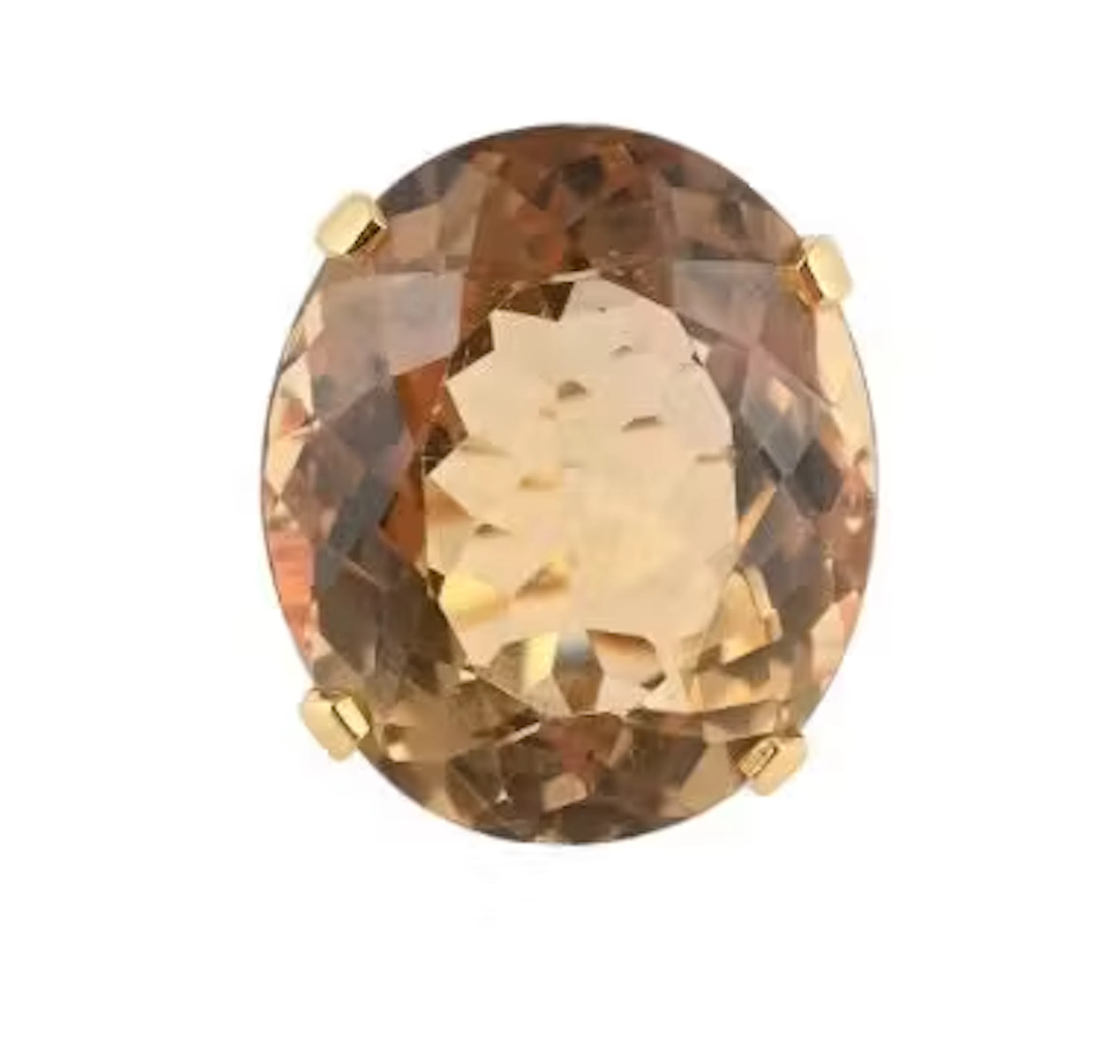 A CITRINE DRESS RING