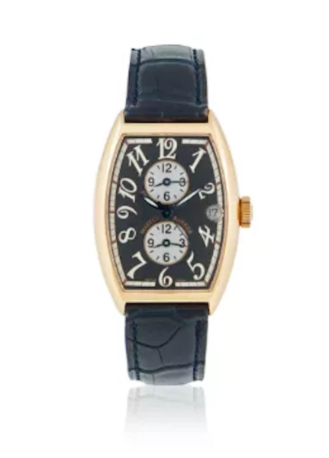 Y FRANCK MÜLLER, MASTER BANKER, REF. 5850 MB, AN 18 CARAT GOLD WRISTWATCH