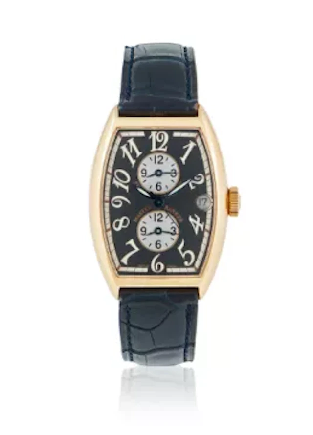 Y FRANCK MÜLLER, MASTER BANKER, REF. 5850 MB, AN 18 CARAT GOLD WRISTWATCH