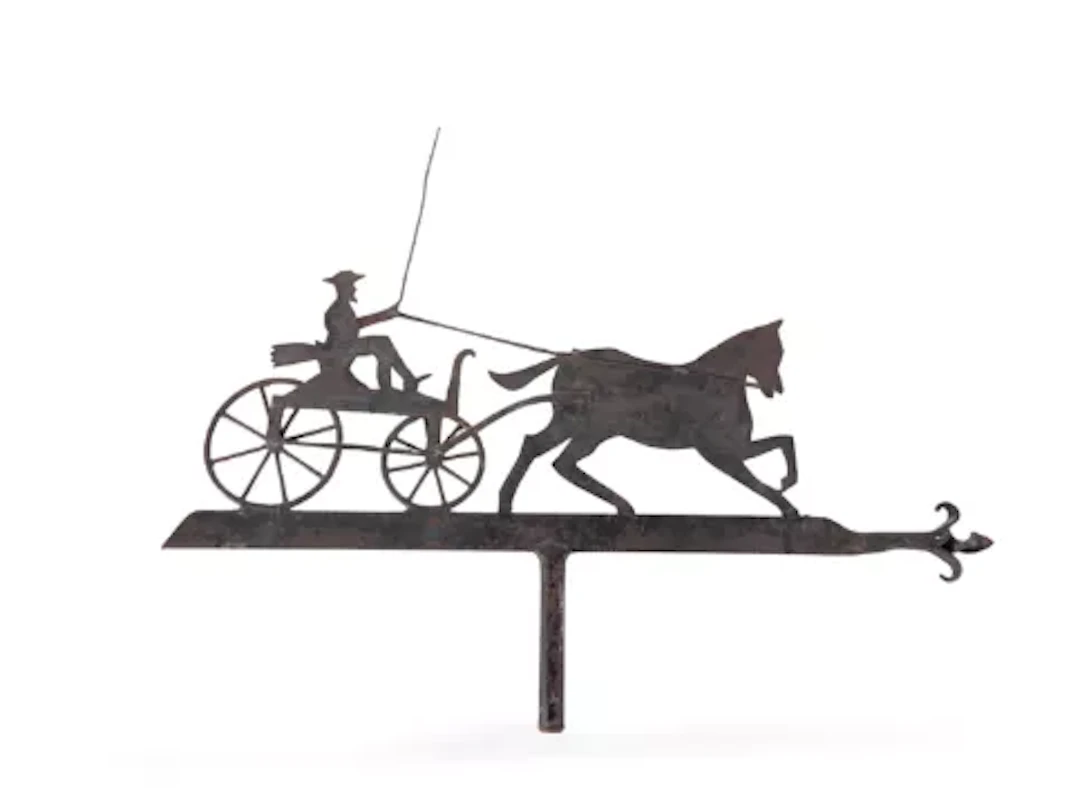 A FOLK ART IRON WEATHERVANE, 20TH CENTURY
