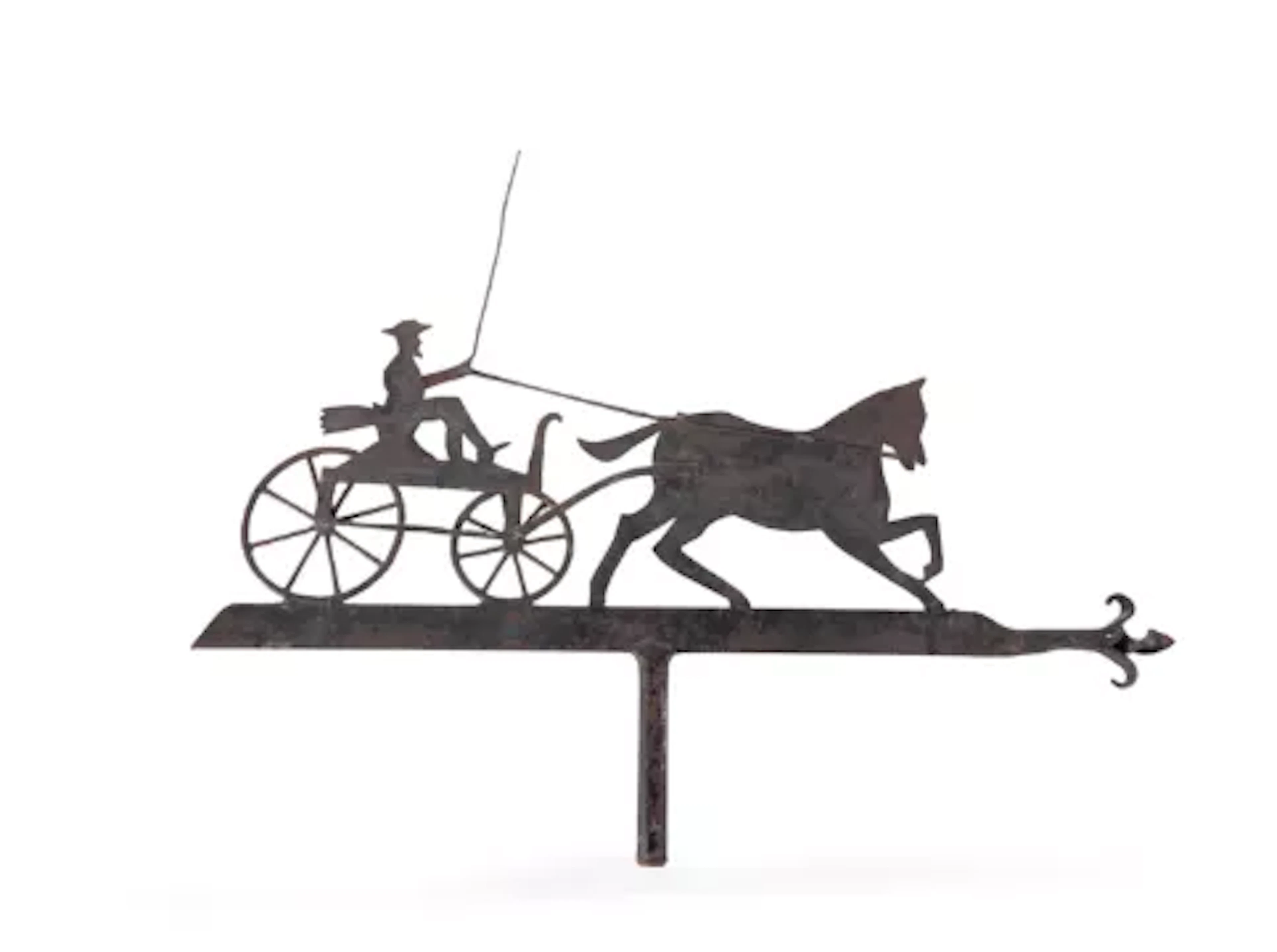 A FOLK ART IRON WEATHERVANE, 20TH CENTURY