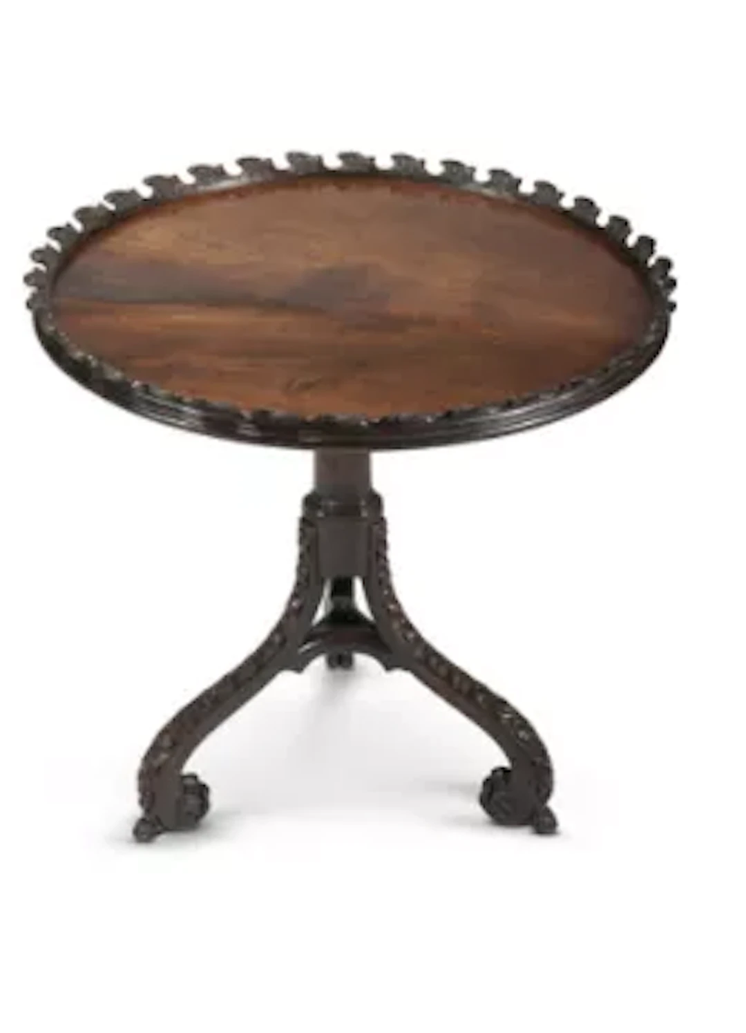 A GEORGE II MAHOGANY CIRCULAR TRIPOD TABLE, MID 18TH CENTURY