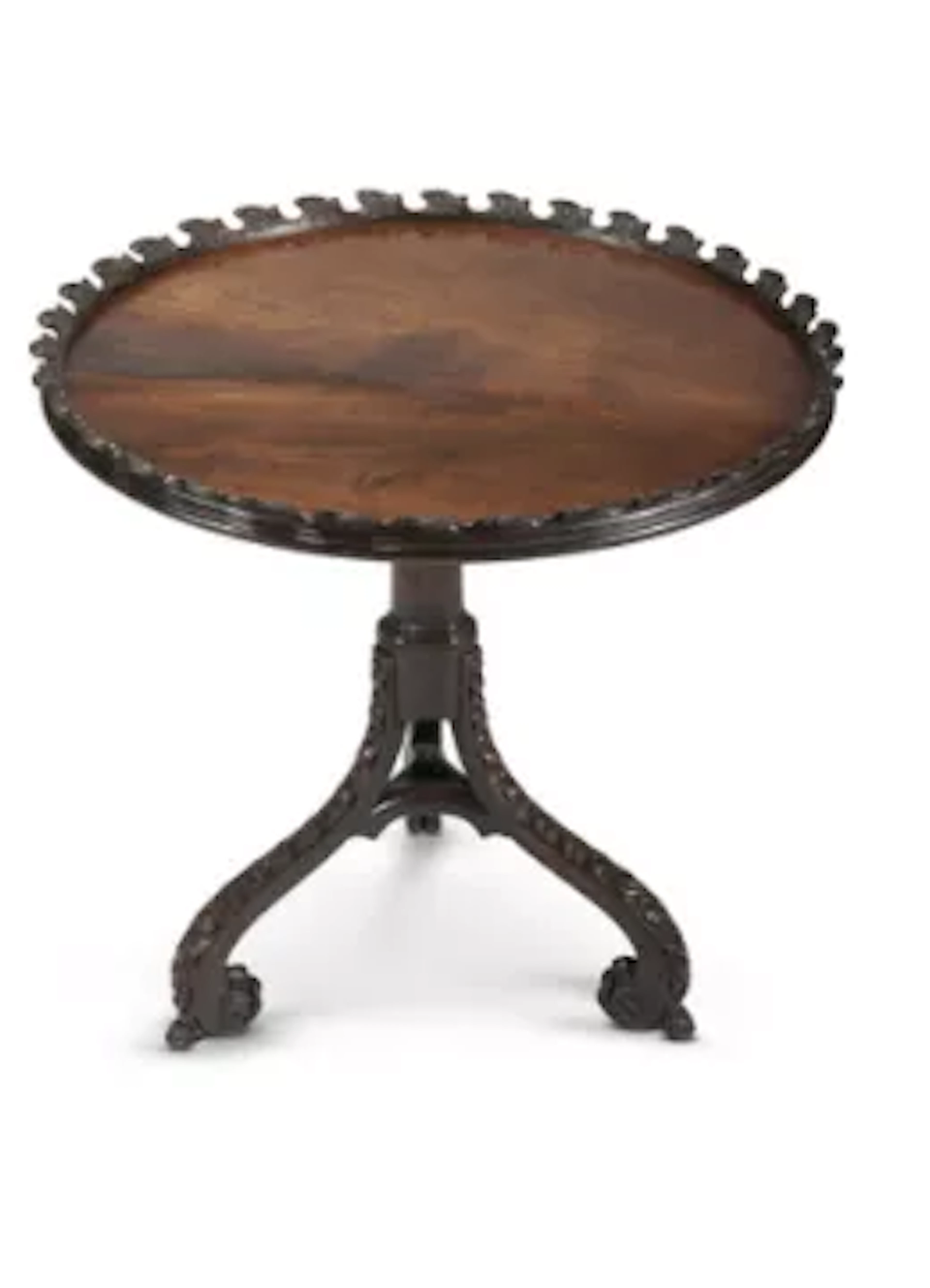 A GEORGE II MAHOGANY CIRCULAR TRIPOD TABLE, MID 18TH CENTURY