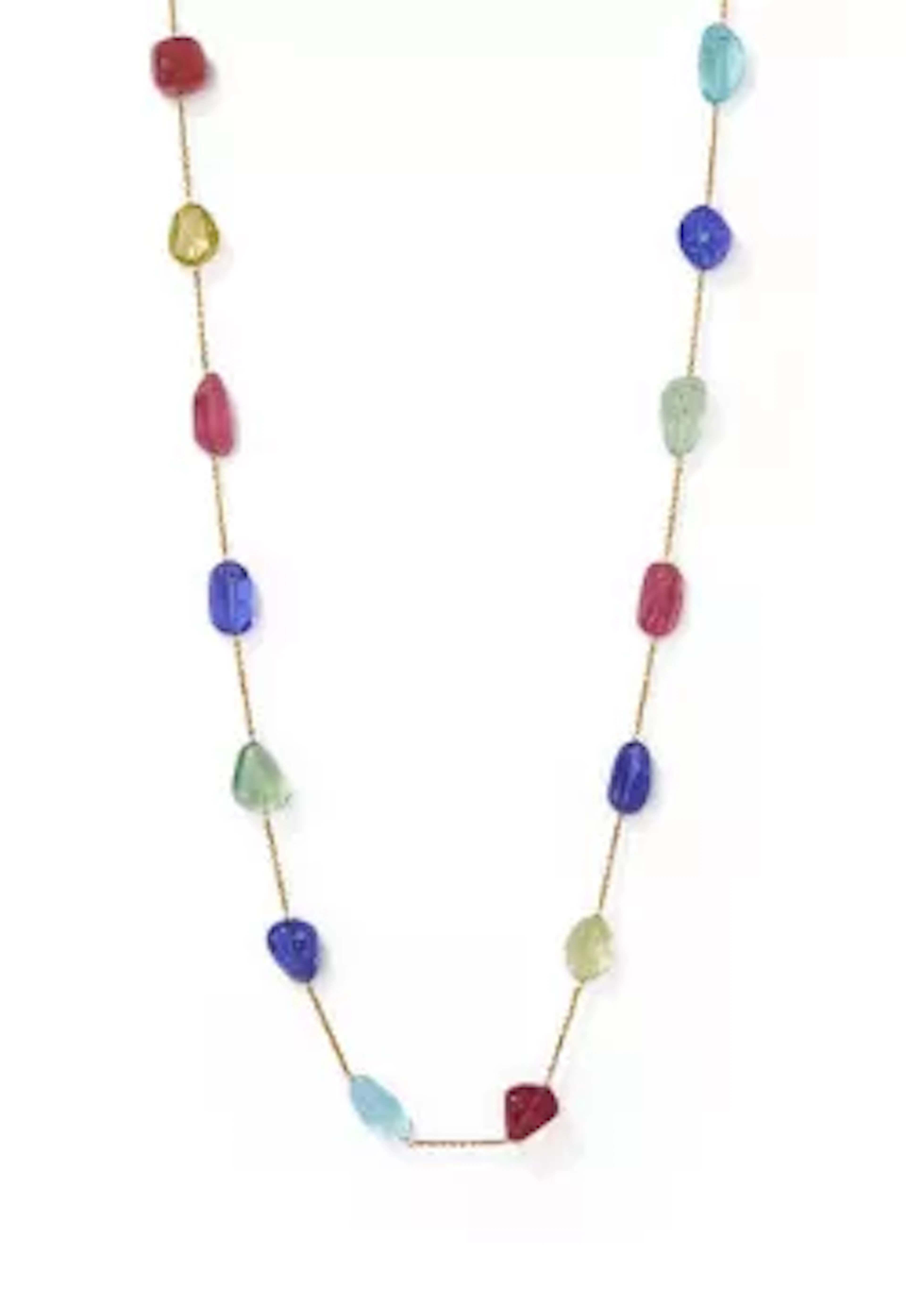 A POLISHED GEM NECKLACE