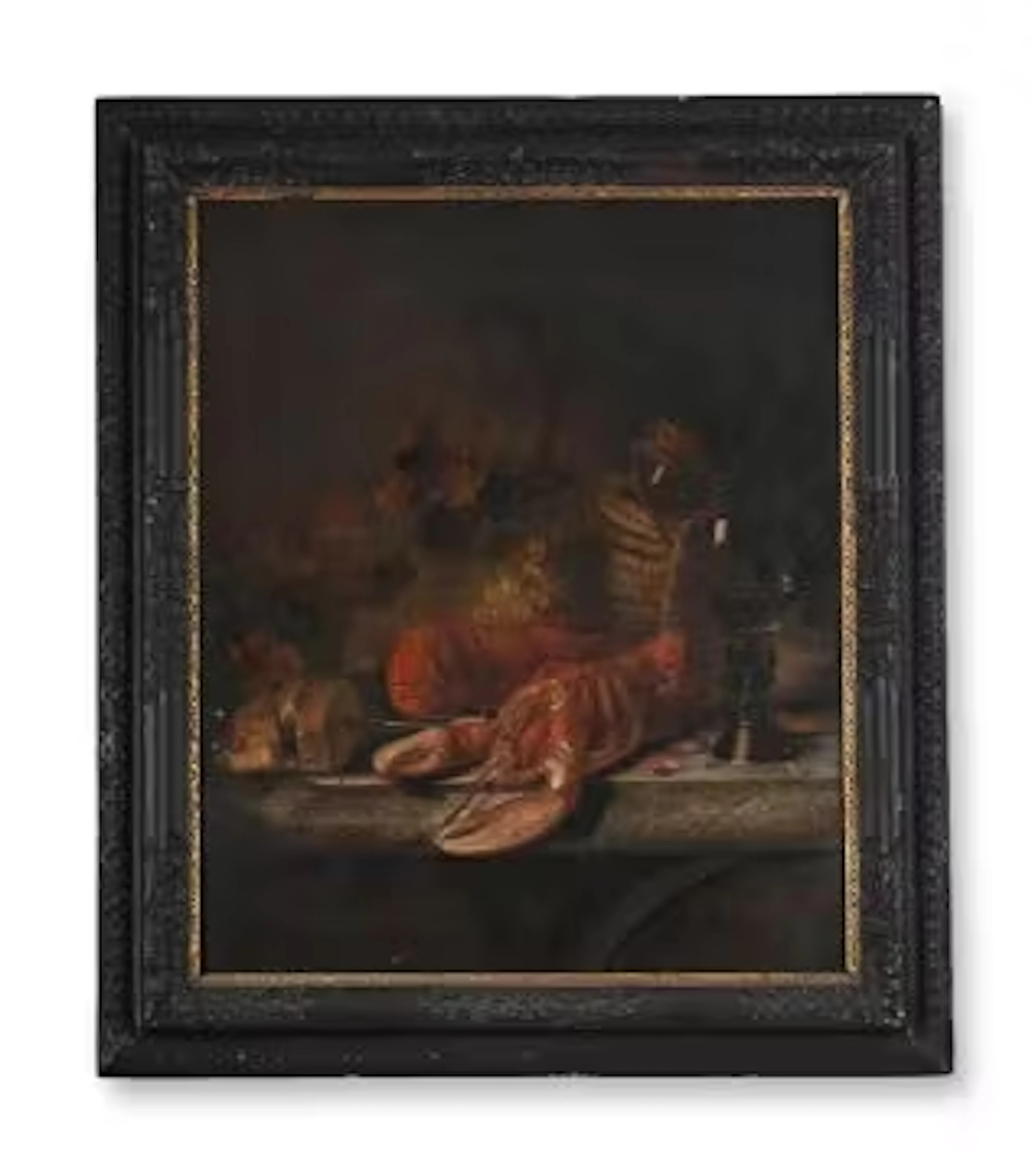 MANNER OF JAN JANSZOON DE HEEM, STILL LIFE WITH LOBSTER ON A STONE LEDGE