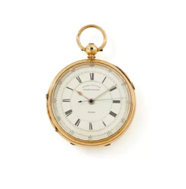 RICHARD KENYON, MANCHESTER, AN 18 CARAT GOLD OPEN FACE POCKET WATCH