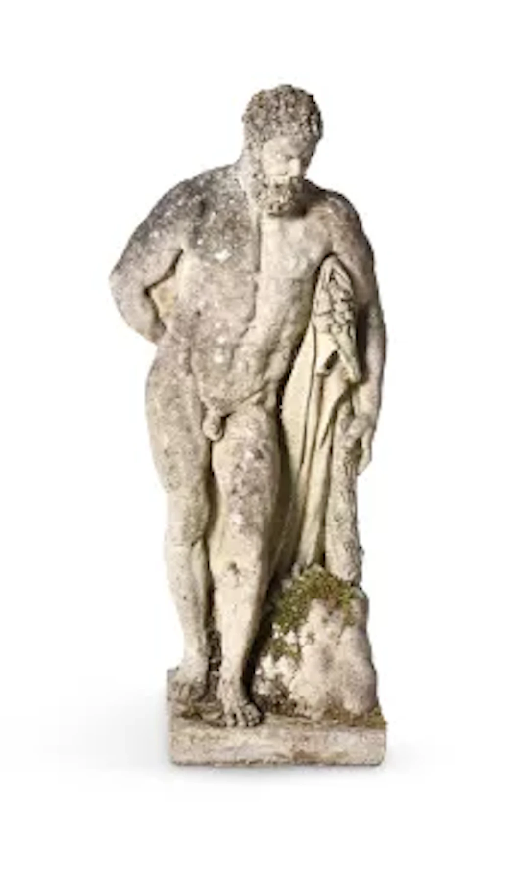 THE FARNESE HERCULES COMPOSITION STONE FIGURE, FIRST HALF 20TH CENTURY