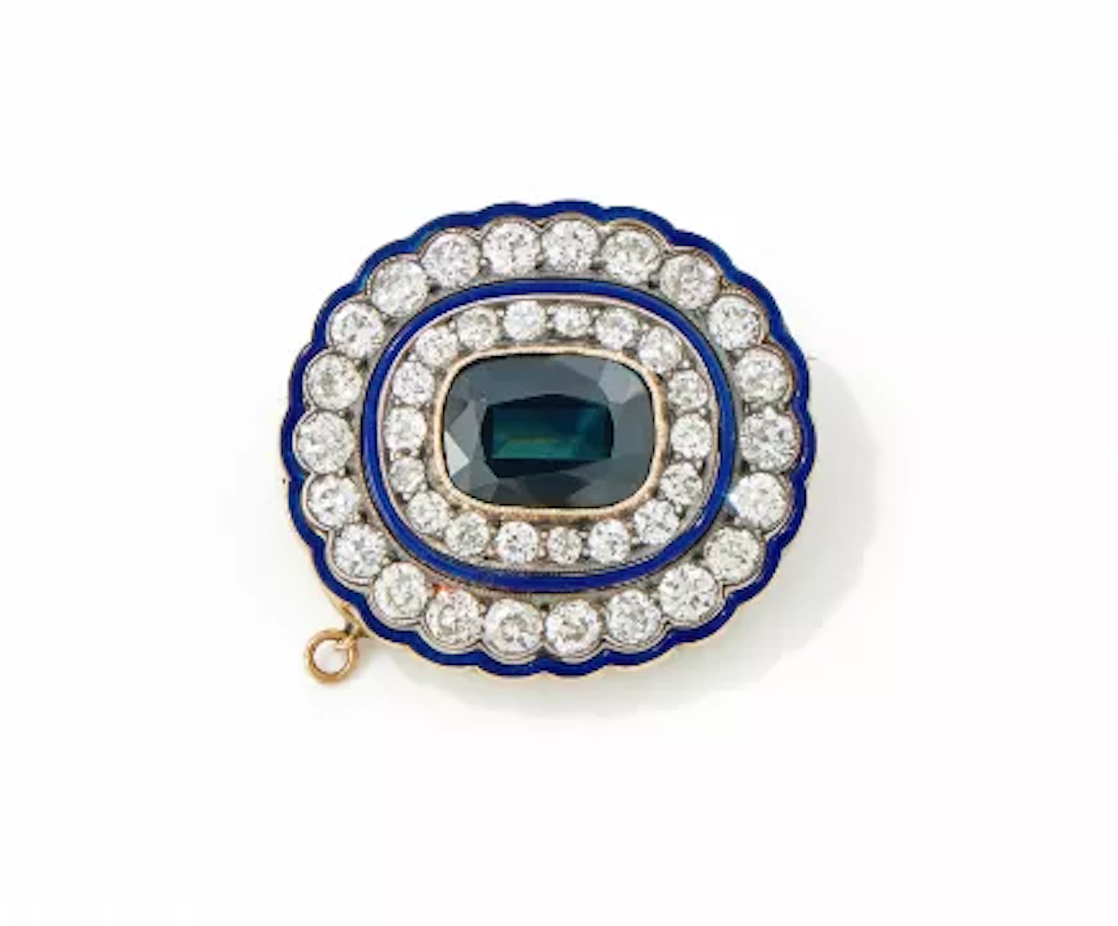 A LATE 19TH/EARLY 20TH CENTURY AUSTRO-HUNGARIAN SAPPHIRE, DIAMOND