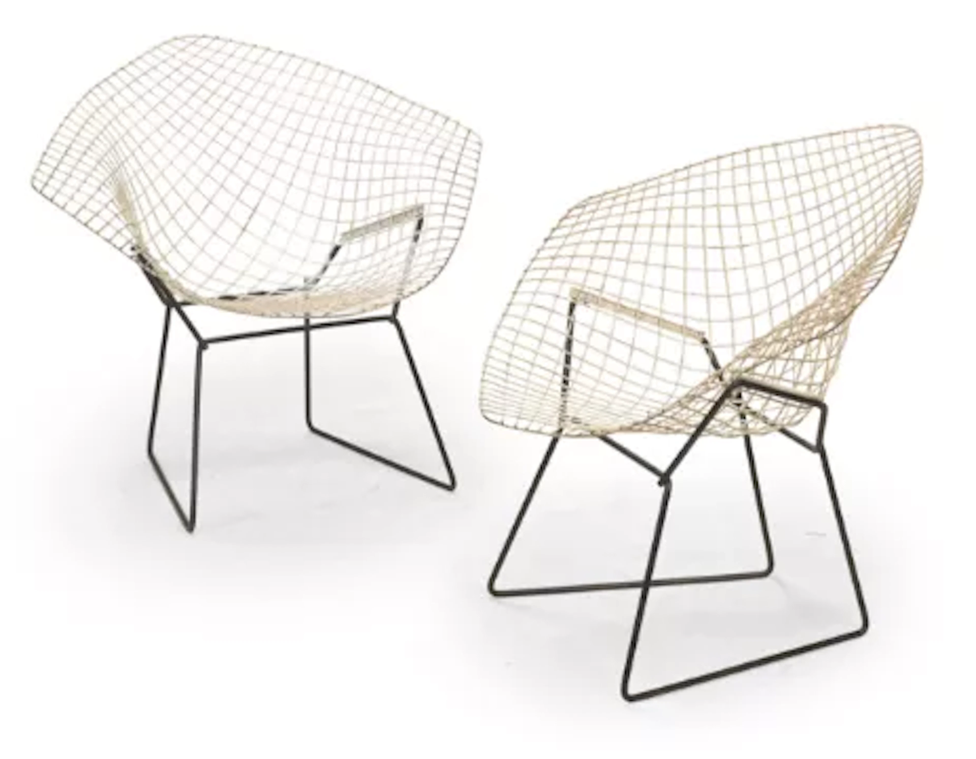 HARRY BERTOIA (ITALIAN, 1915-1978), PAIR OF 'DIAMOND/ MODEL 421' CHAIRS