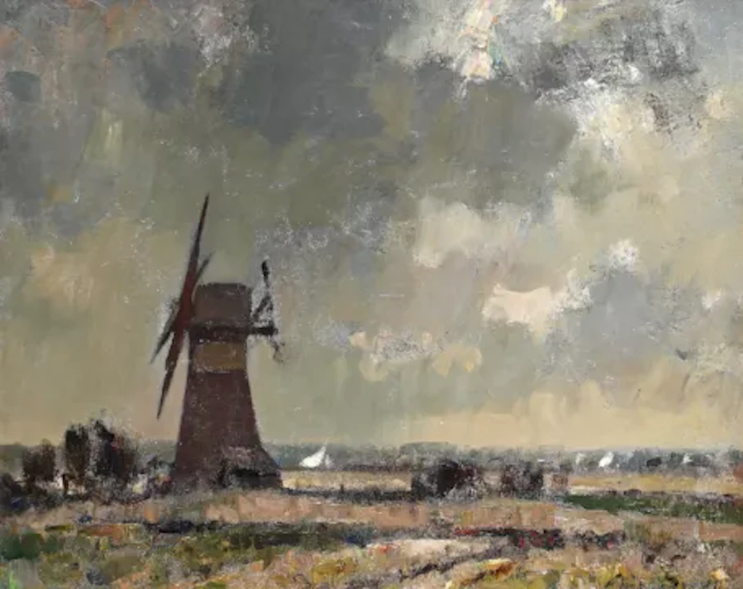 λ EDWARD SEAGO (BRITISH 1910-1974), A MARSHLAND MILL