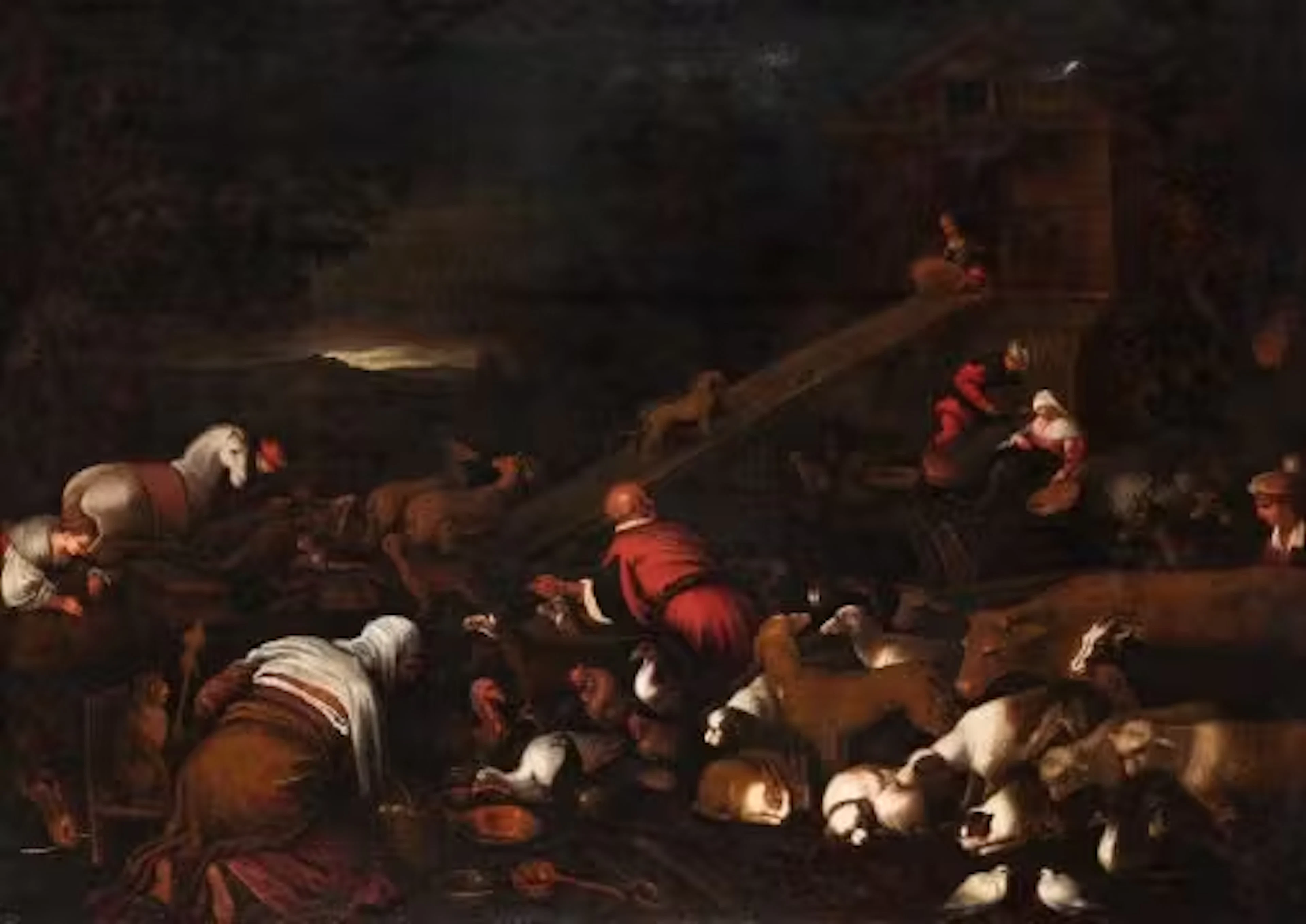 FOLLOWER OF JACOPO BASSANO, NOAH AND HIS ARK