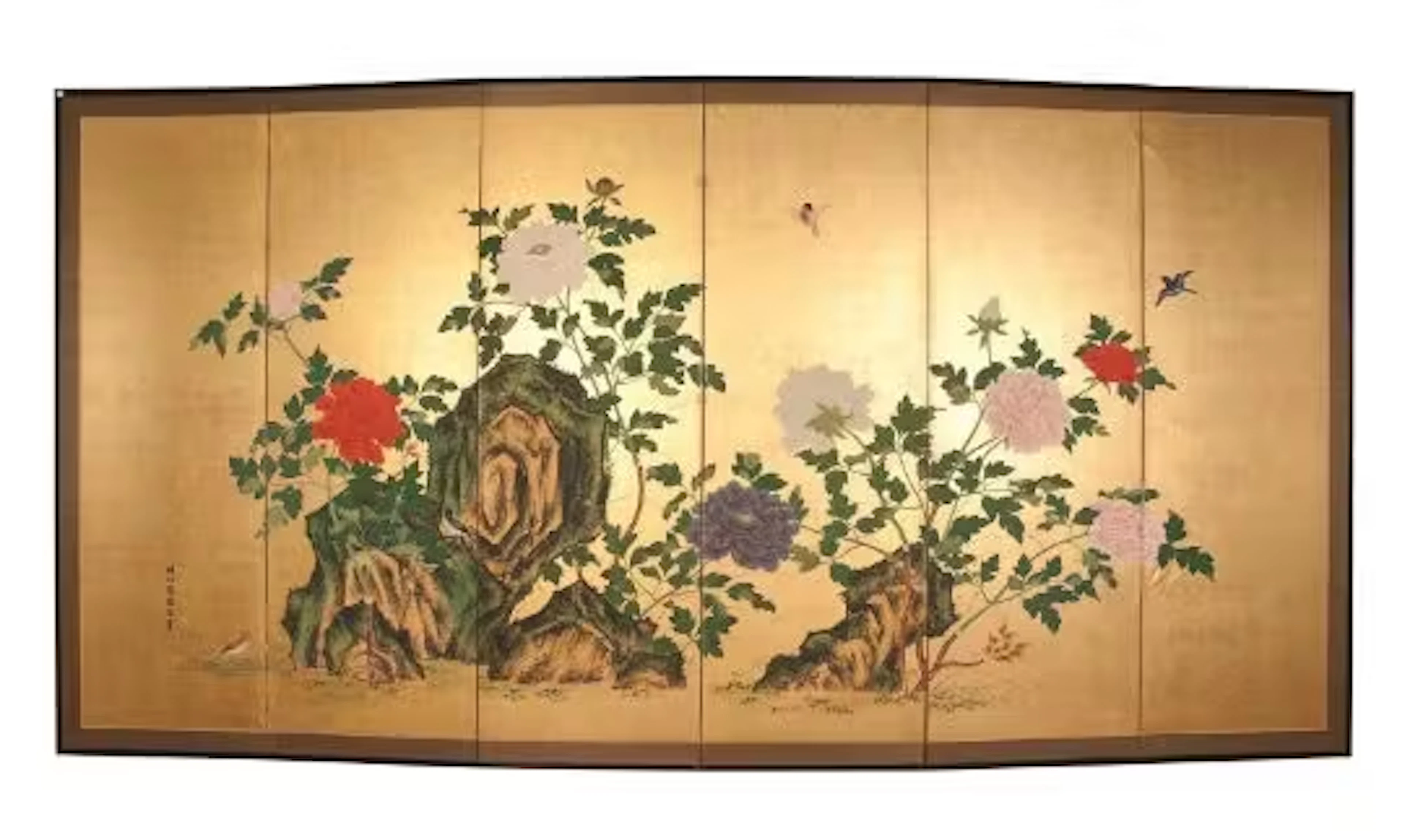 A Japanese six-fold Byobu