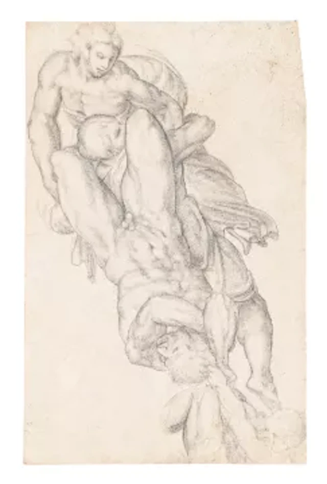 FOLLOWER OF GIULIO CLOVIO, AFTER MICHELANGELO BUONARROTI, DAMNED SOULS
