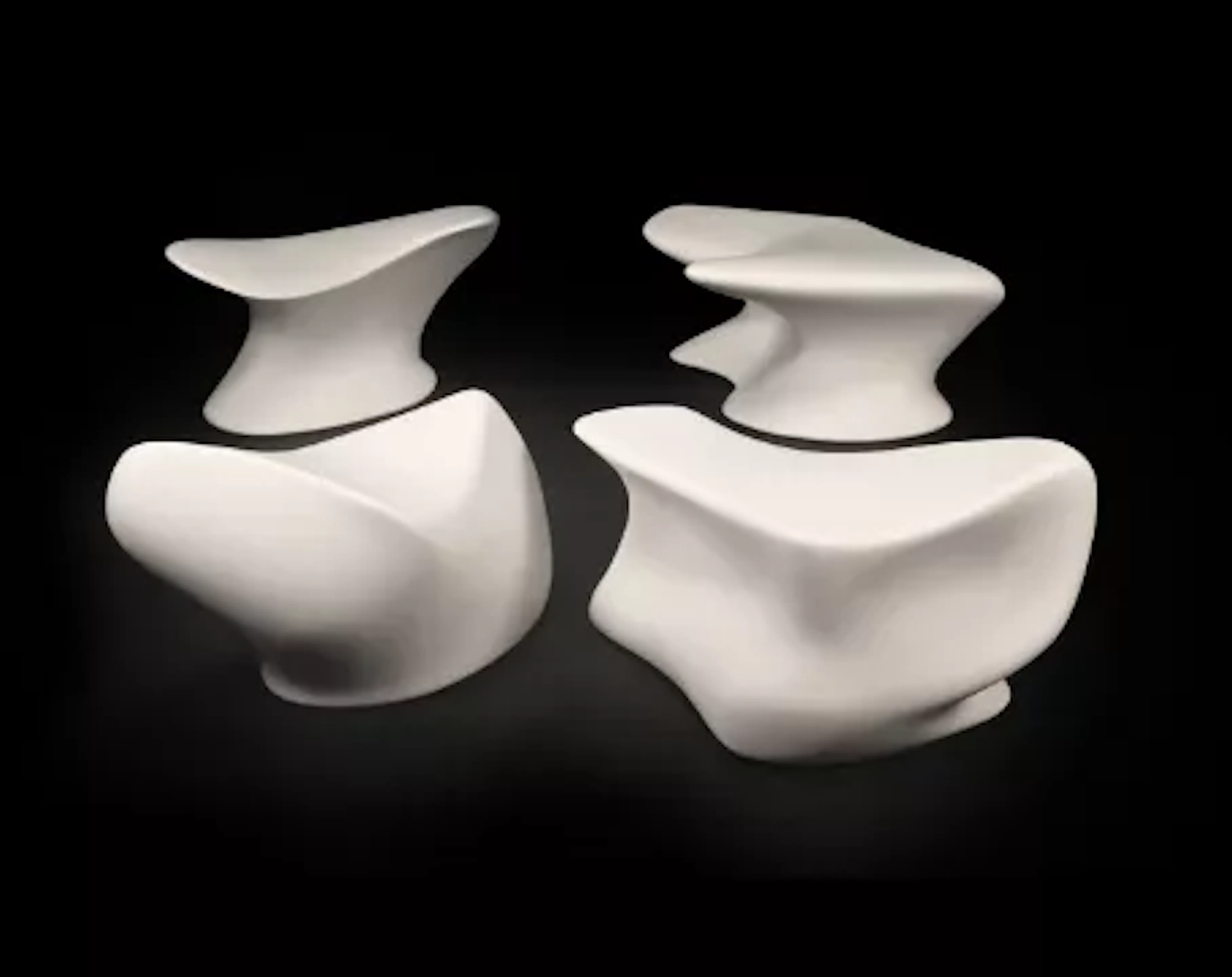 ZAHA HADID (IRAQI/BRITISH, 1950-2016), FOUR 'NEKTON' STOOLS, DESIGNED
