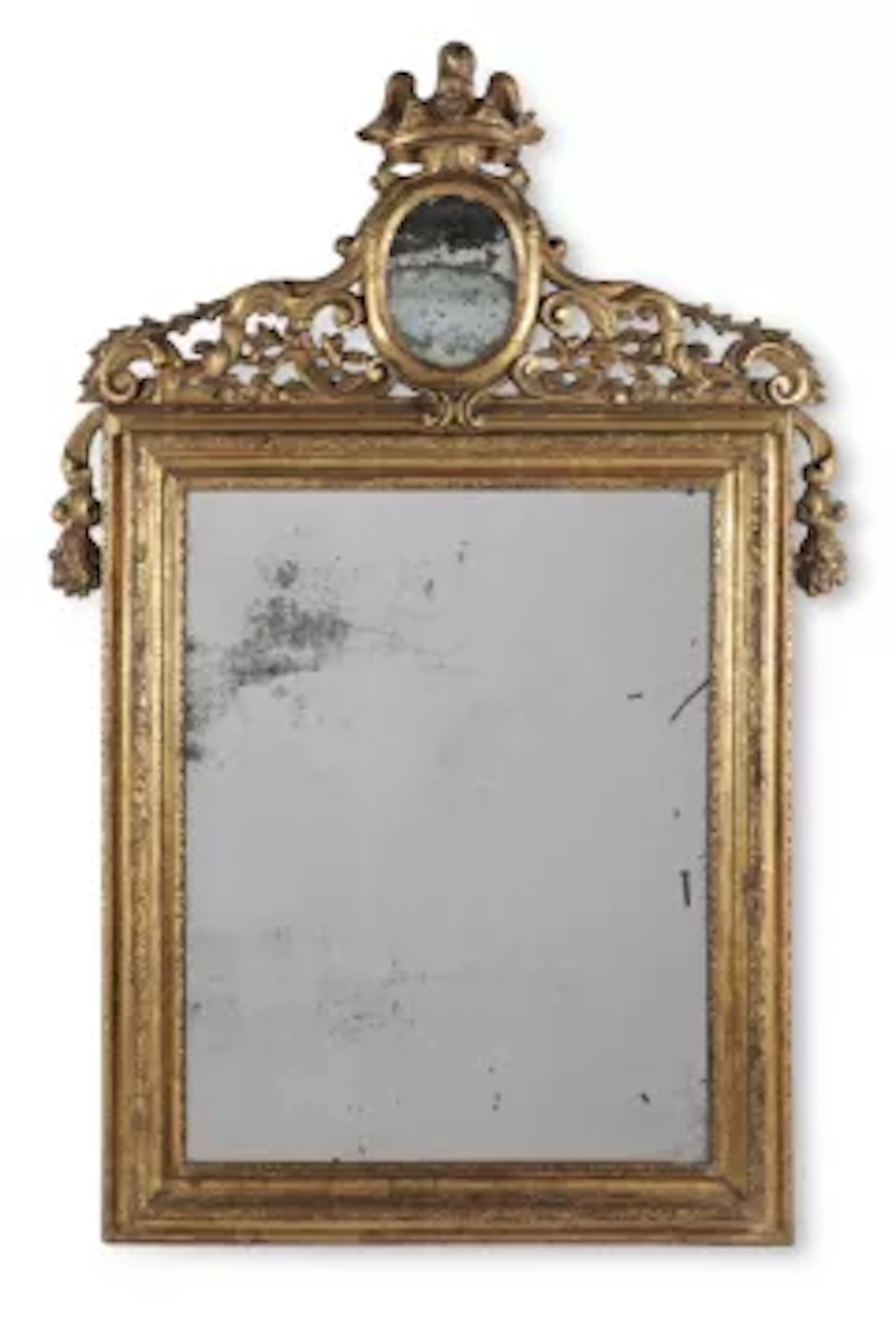 A VENETIAN GILTWOOD MIRROR, ITALIAN, EARLY 19TH CENTURY