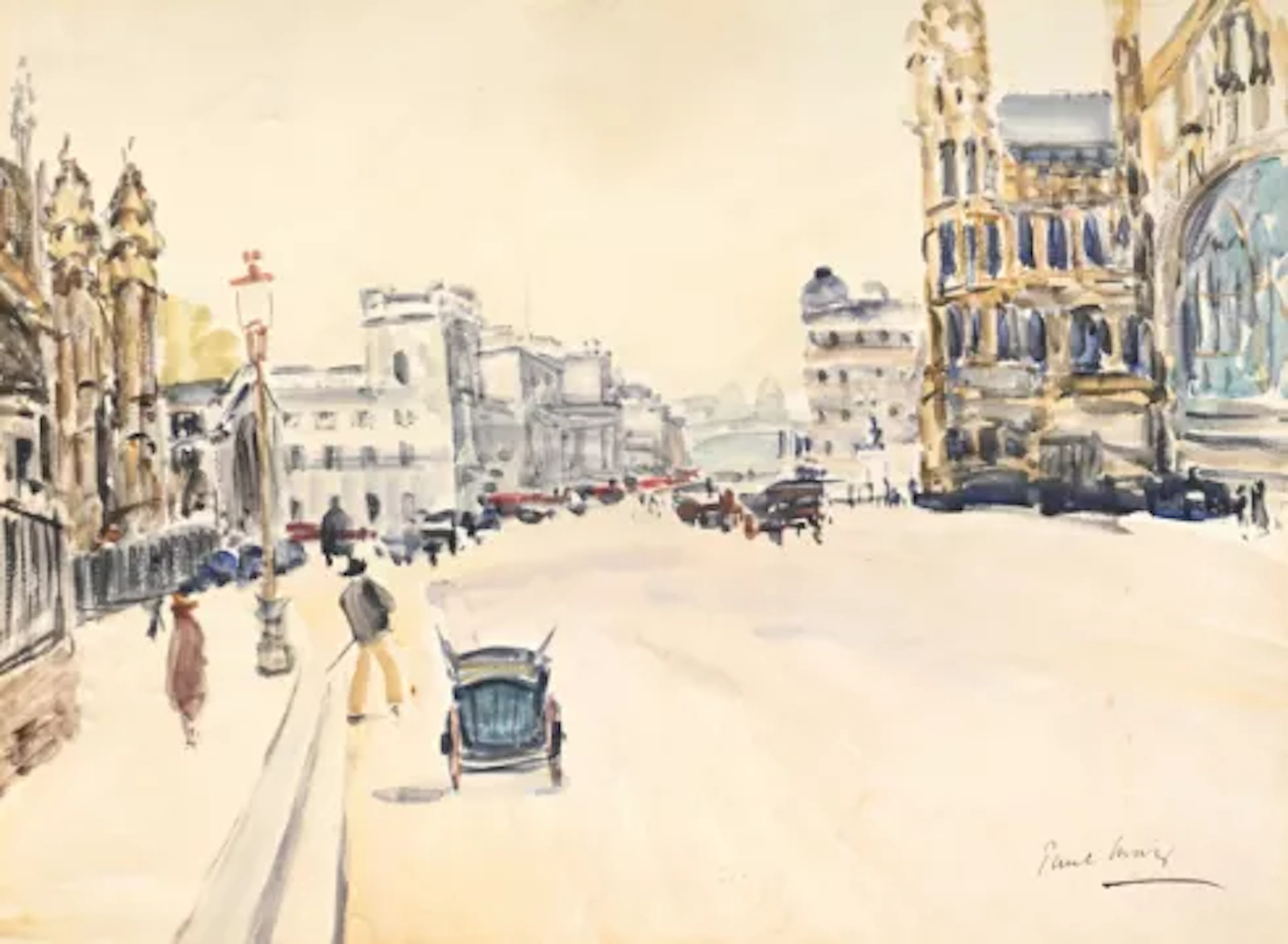 λ PAUL LUCIEN MAZE (FRENCH/BRITISH 1887-1979), WHITEHALL, LONDON