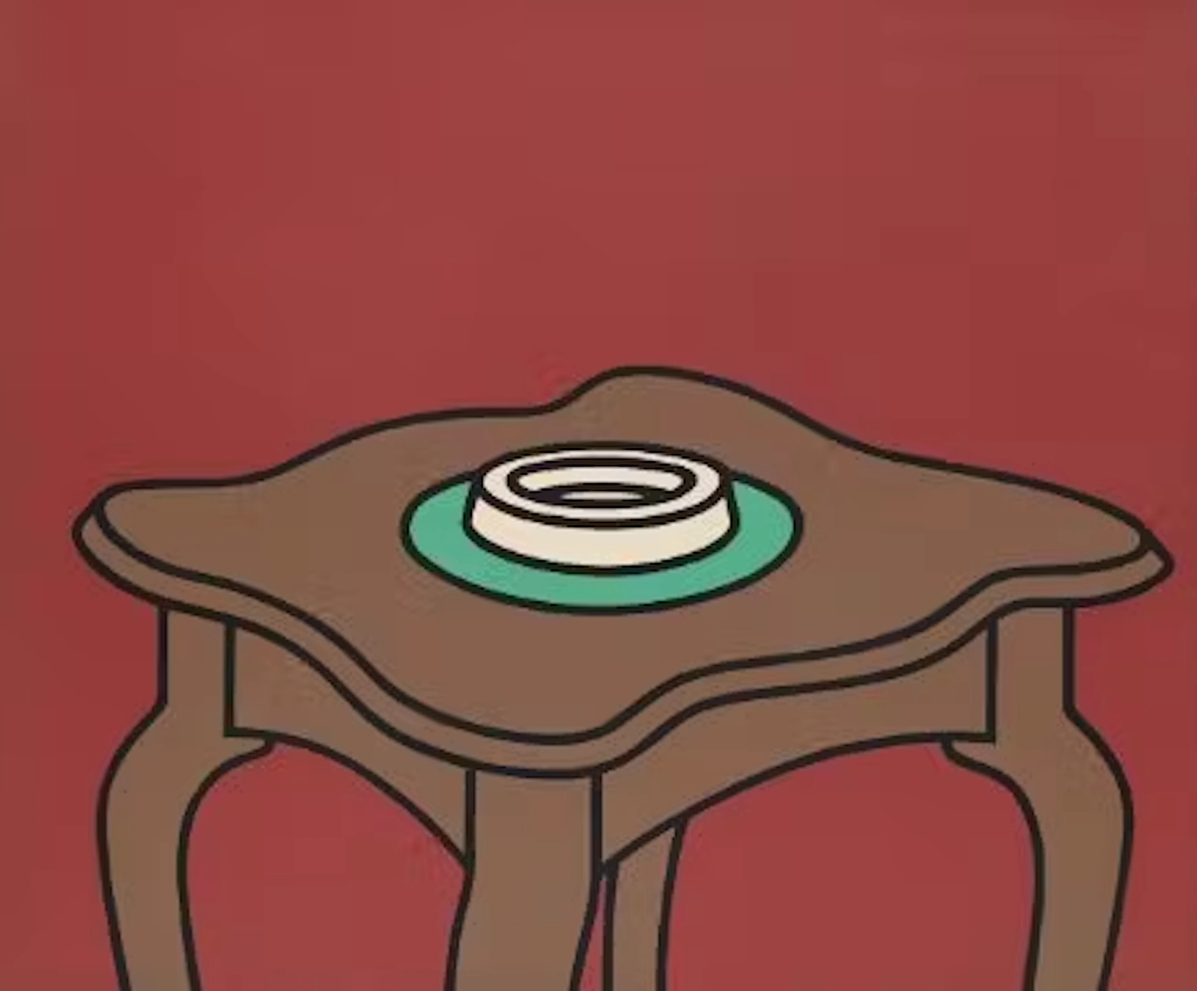 λ PATRICK CAULFIELD (BRITISH 1936-2005), OCCASIONAL TABLE