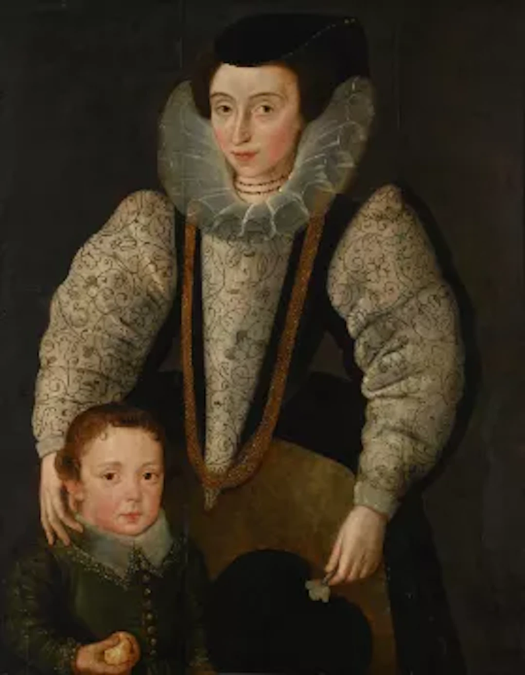 ENGLISH SCHOOL (LATE 16TH CENTURY), PORTRAIT OF A LADY AND A BOY