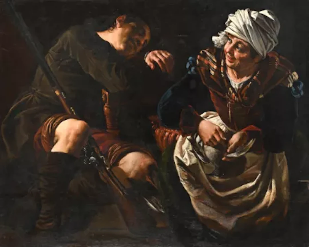 CIRCLE OF PIETRO BELLOTTI (ITALIAN 1627-1700), SLEEPING HUNTER AND COOK