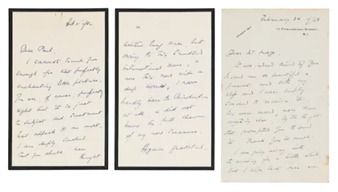 EDEN, Anthony, two autograph letters to Paul Maze, signed (Anthony