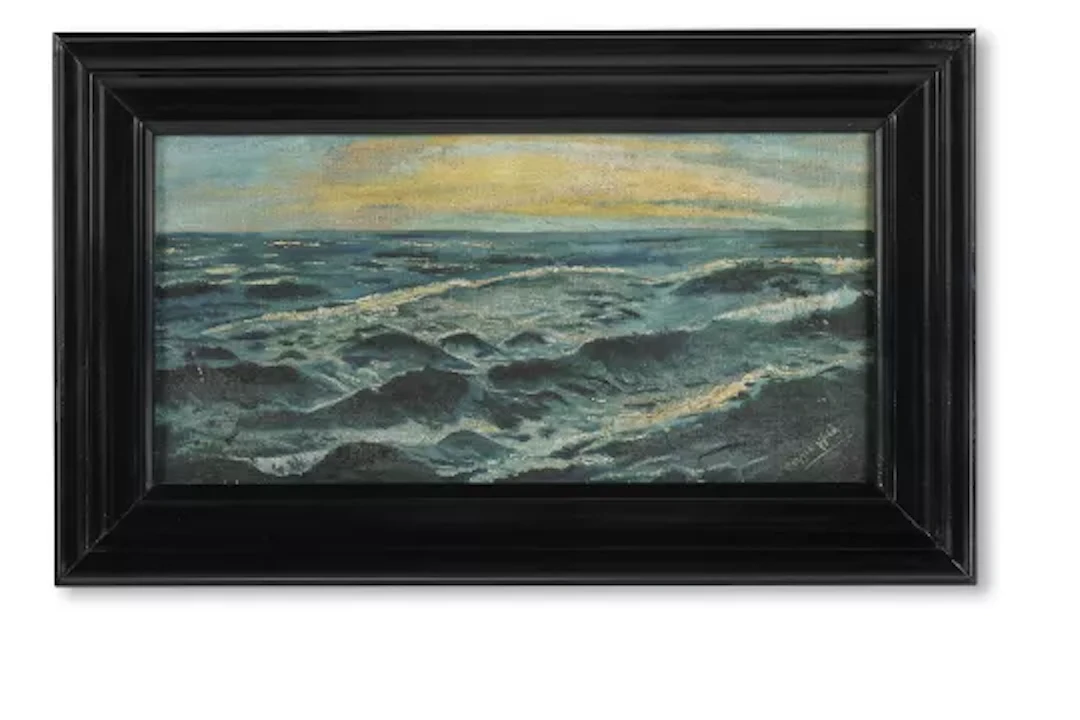 ENGLISH SCHOOL, 20TH CENTURY, SUNSET OVER THE SEA