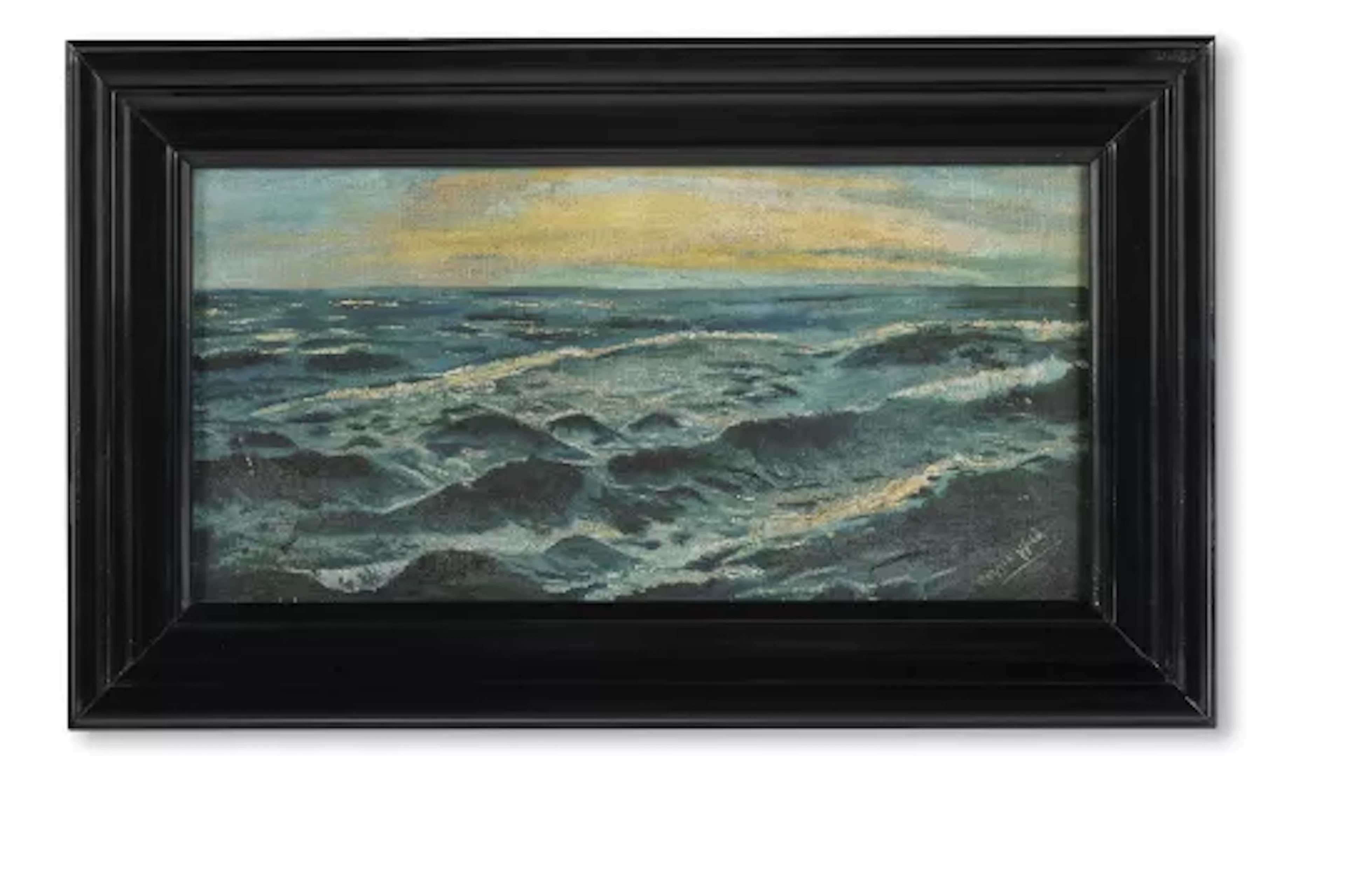 ENGLISH SCHOOL, 20TH CENTURY, SUNSET OVER THE SEA