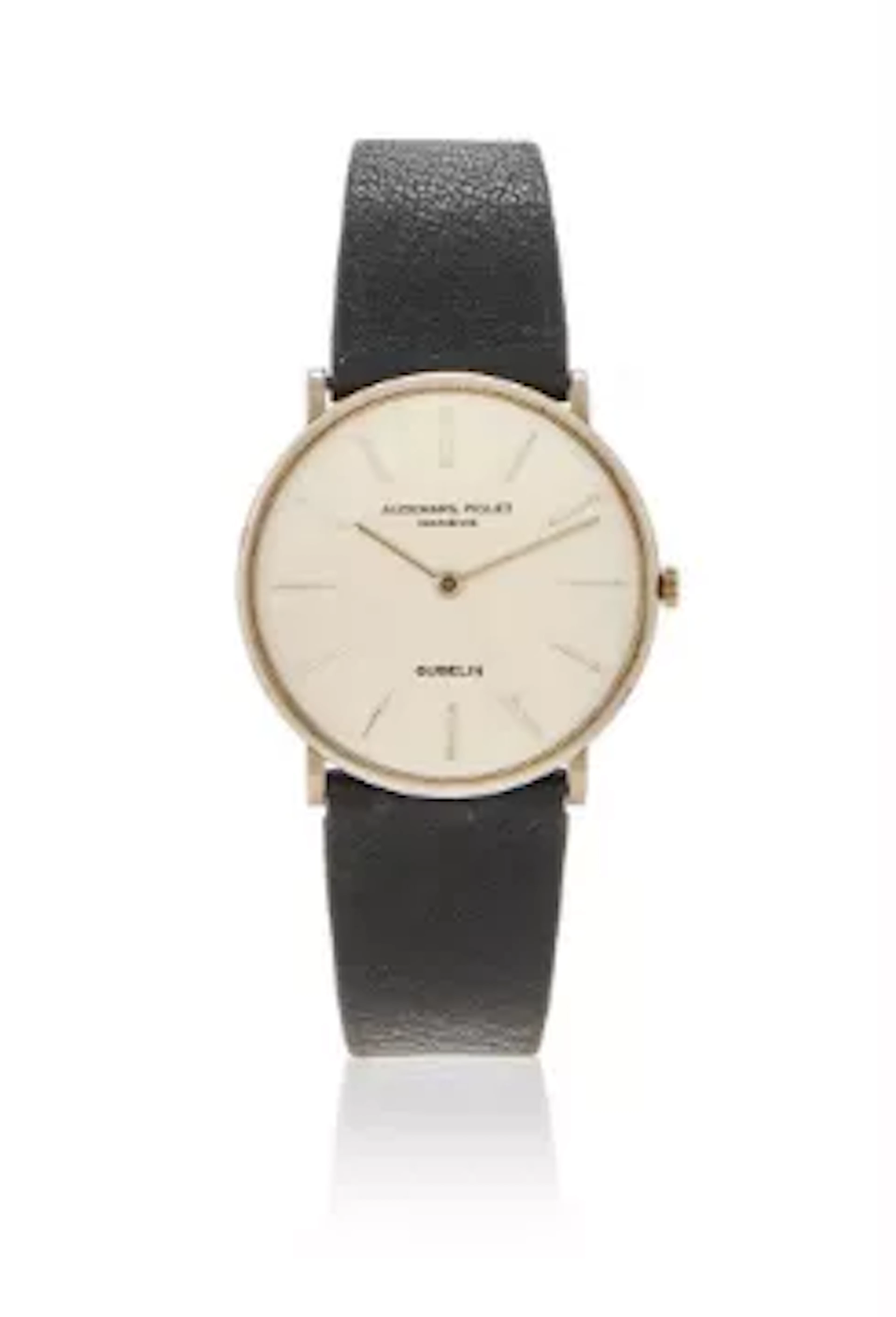 AUDEMARS PIGUET, AN 18 CARAT WHITE GOLD WRISTWATCH, RETAILED BY GUBELIN