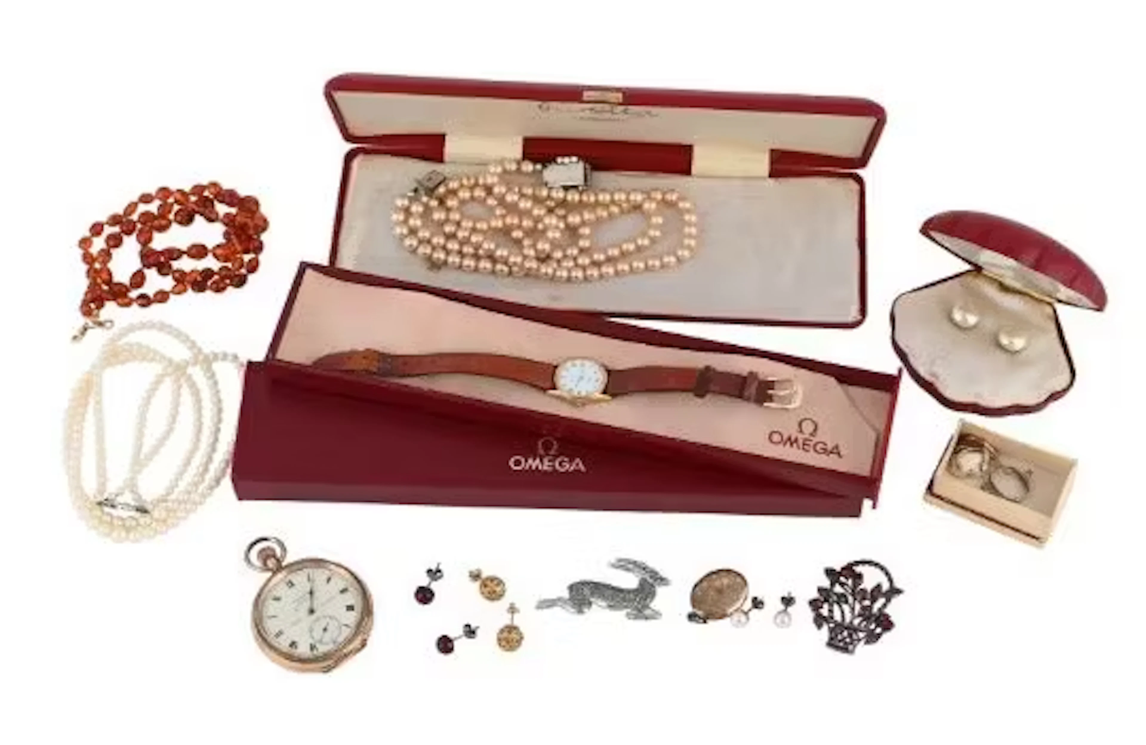 A COLLECTION OF JEWELLERY AND COSTUME JEWELLERY