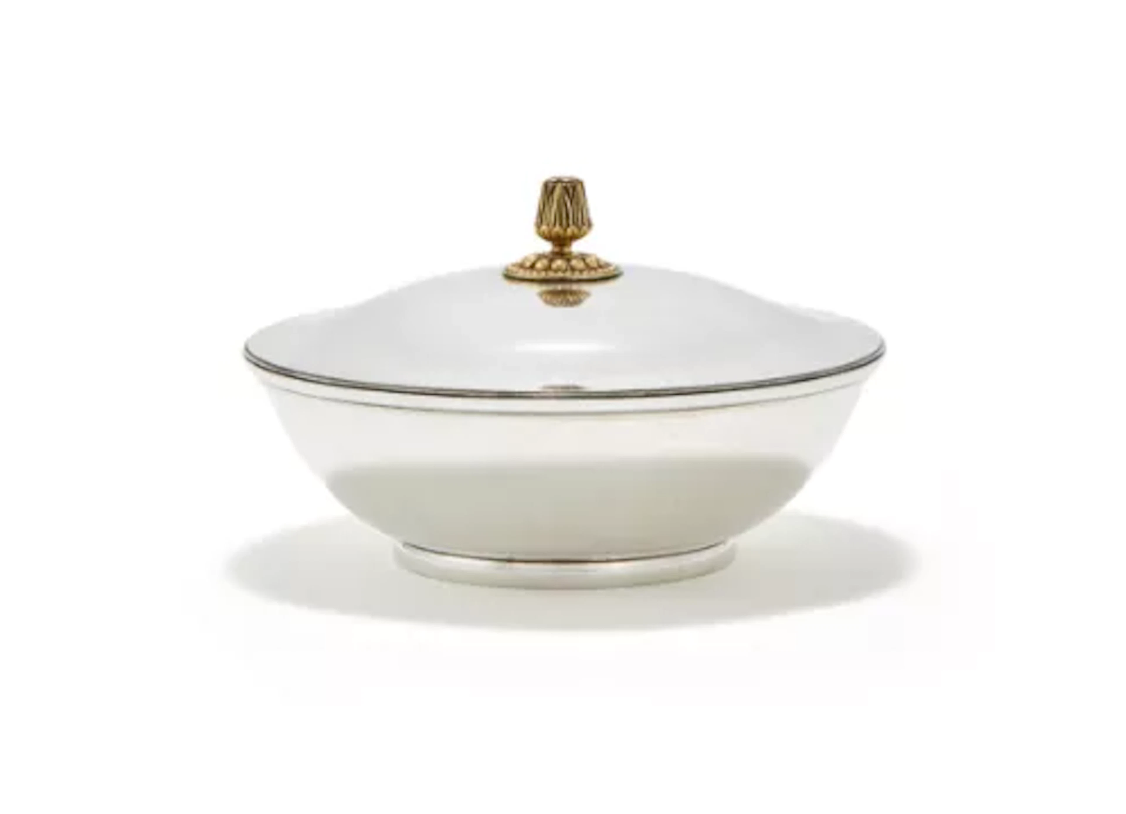 A SILVER BRITANNIA STANDARD VEGETABLE DISH AND COVER, BULGARI LTD., LONDON 1975